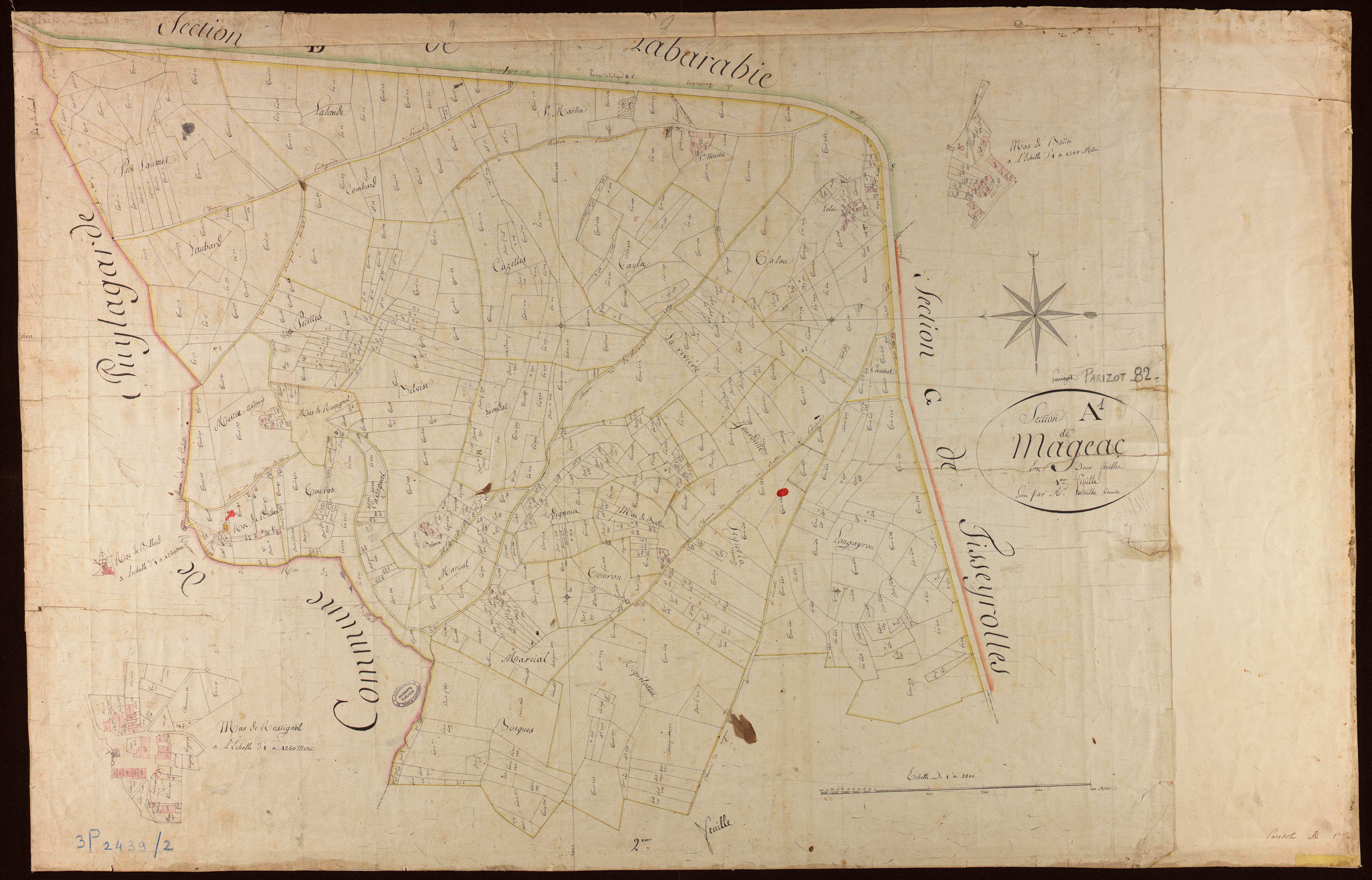 Parisot - Section A - Mageac, 1ère feuille