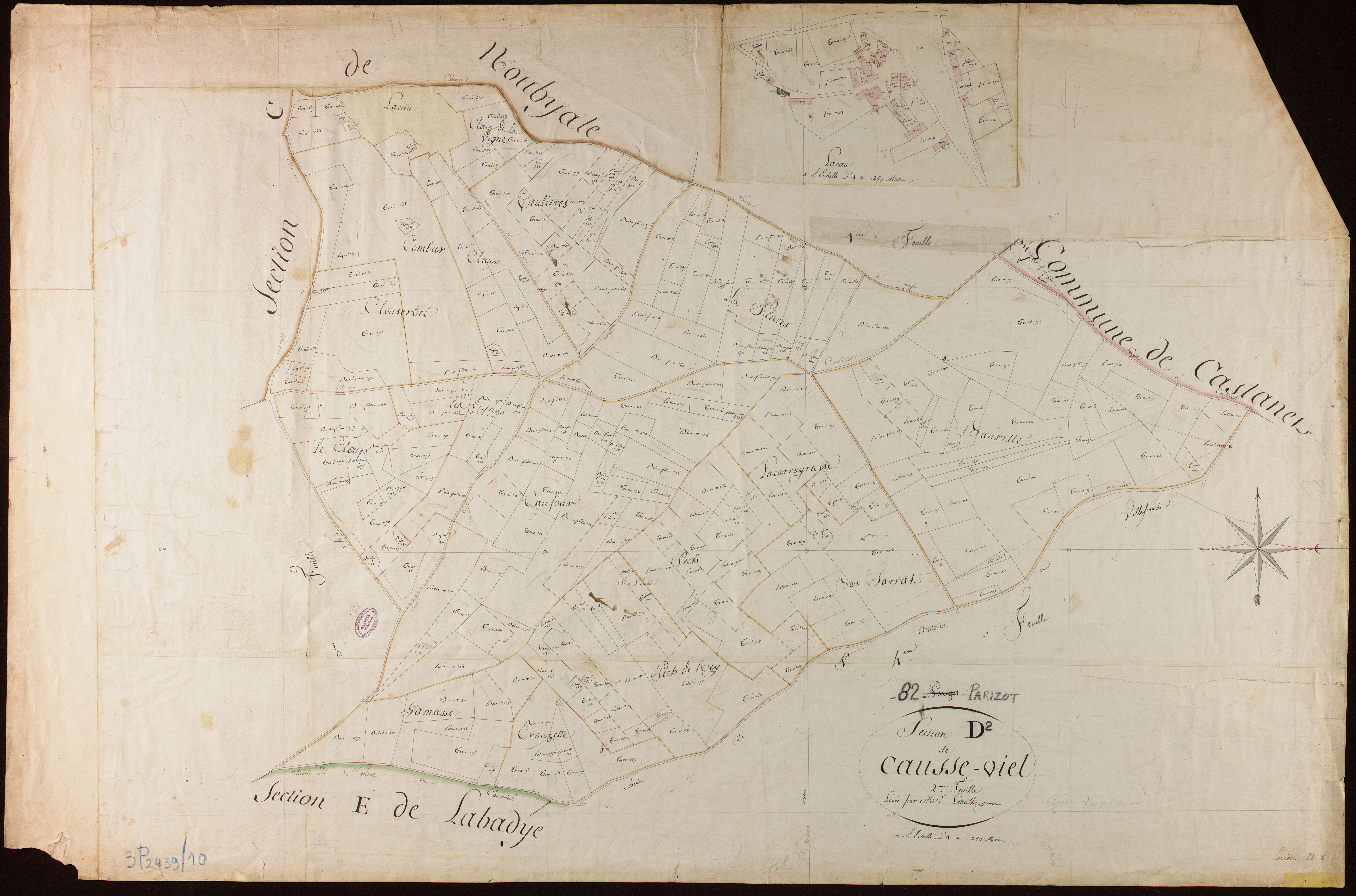 Parisot - Section D - Causse-Viel, 2e feuille