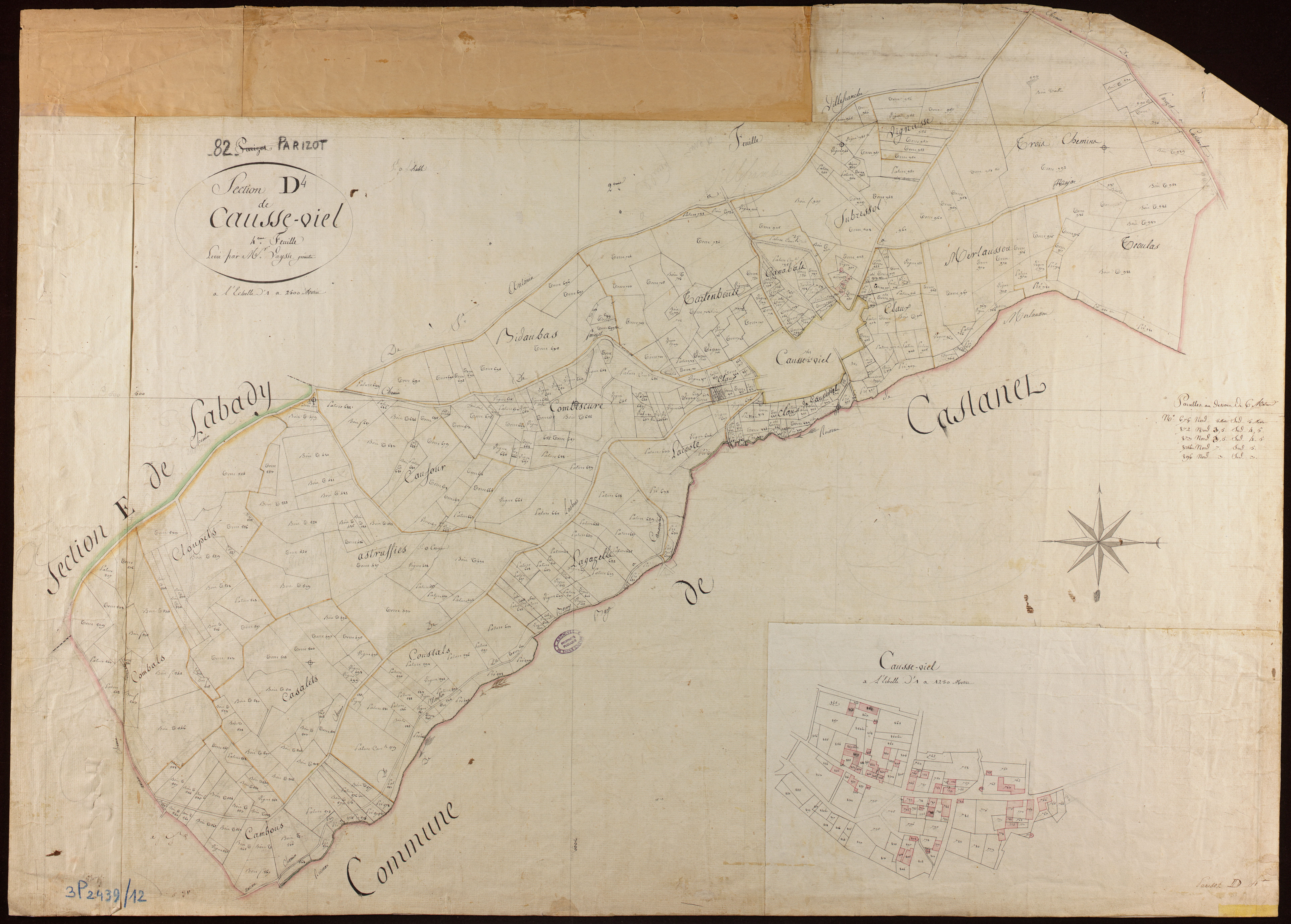 Parisot - Section D - Causse-Viel, 4e feuille