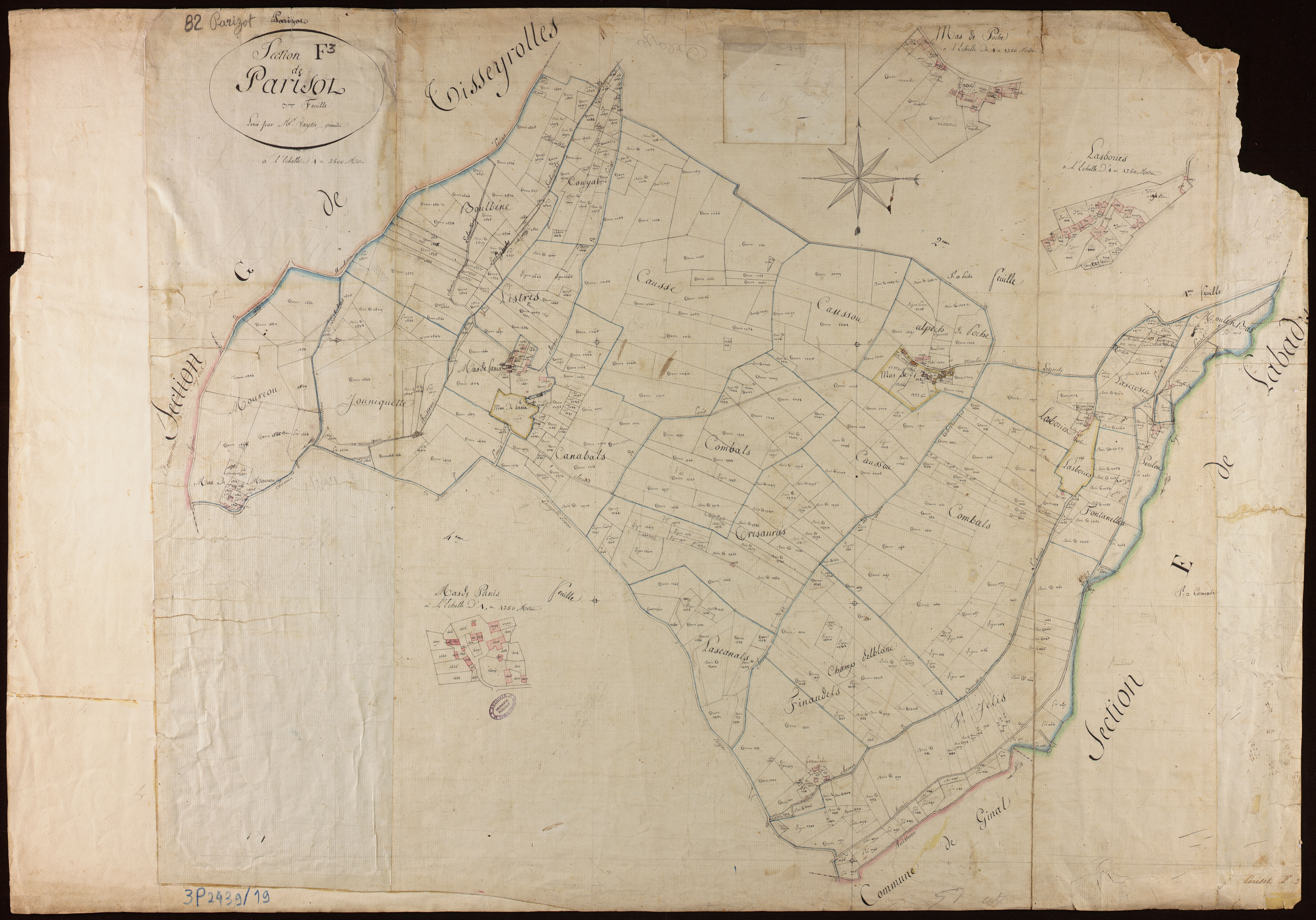Parisot - Section F - Parisot, 3e feuille