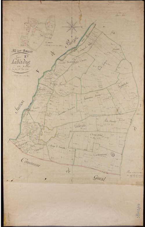 Parisot - Section E - Labadye, 3e feuille