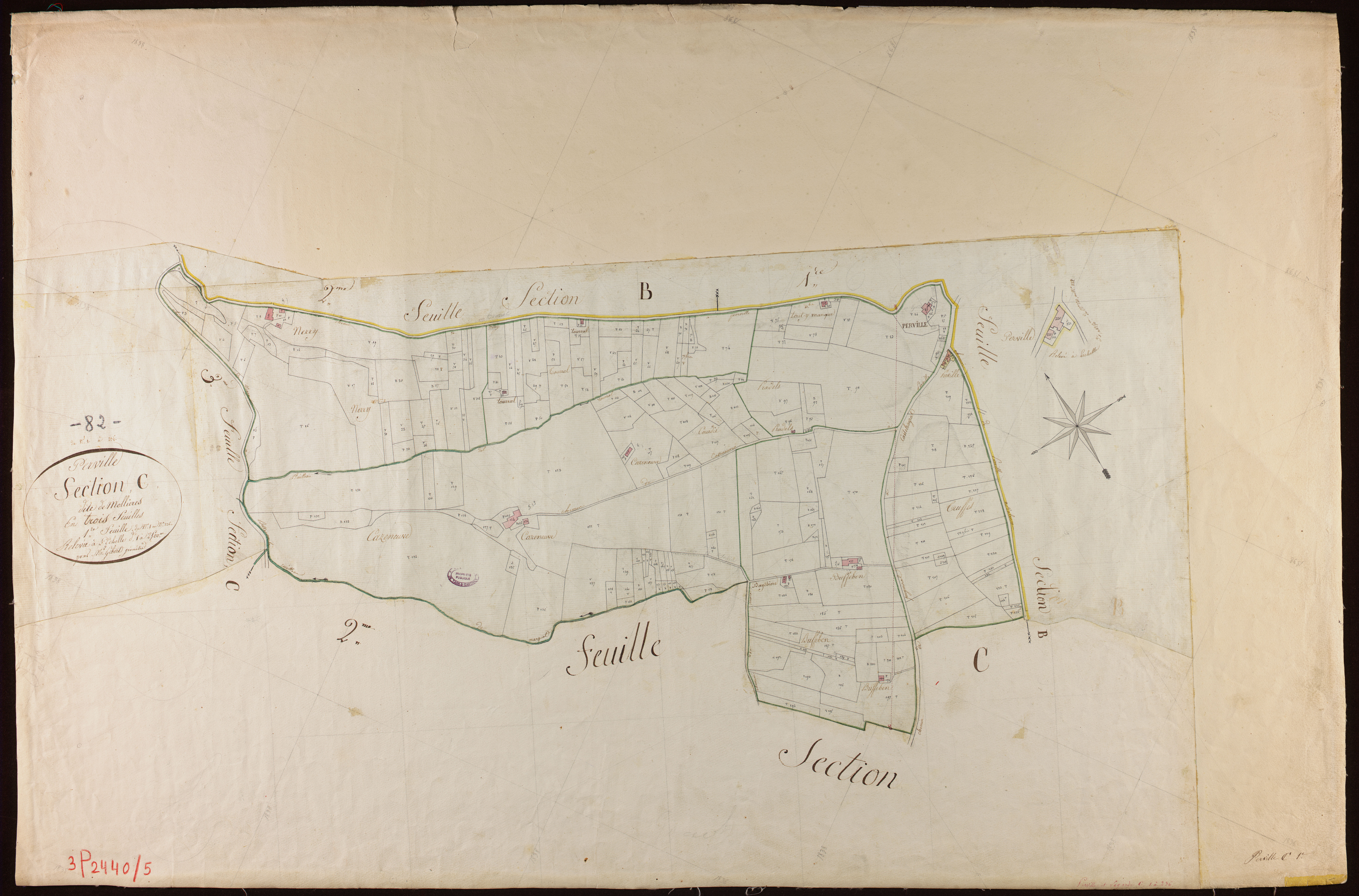 Perville - Section C - Molières, 1ère feuille