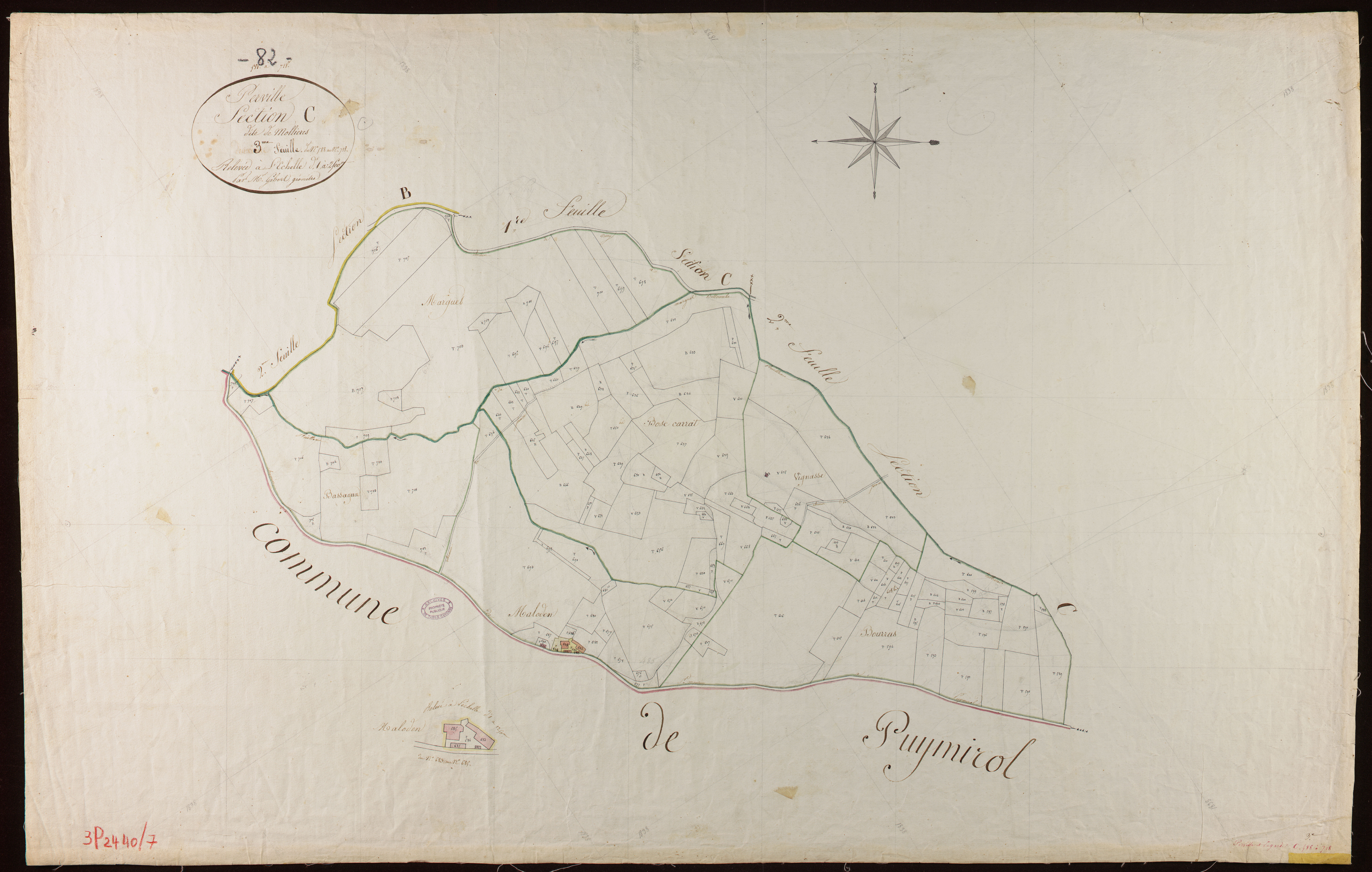 Perville - Section C - Molières, 3e feuille