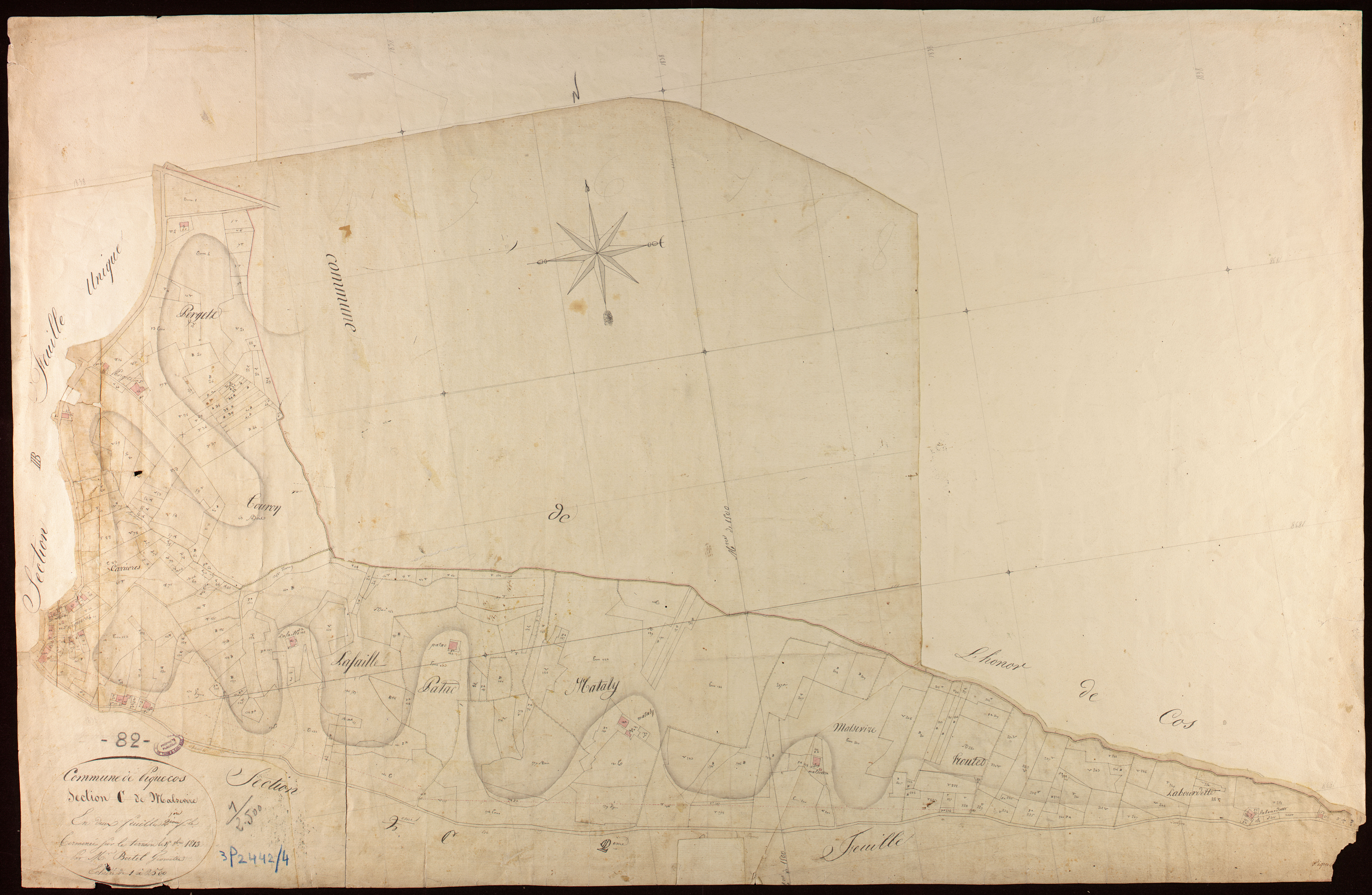 Piquecos - Section C - Malsevire, 1ère feuille