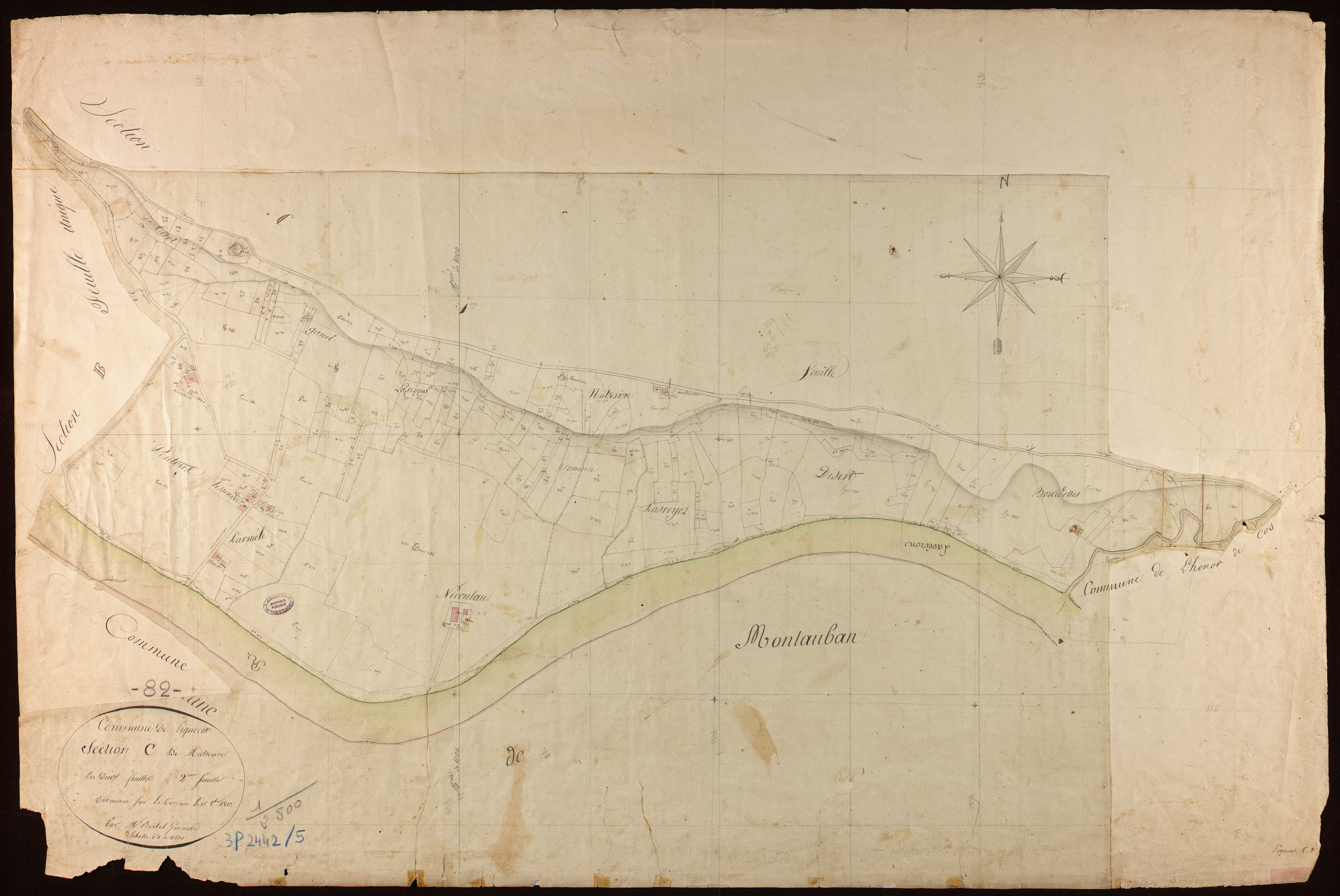Piquecos - Section C - Malsevire, 2e feuille