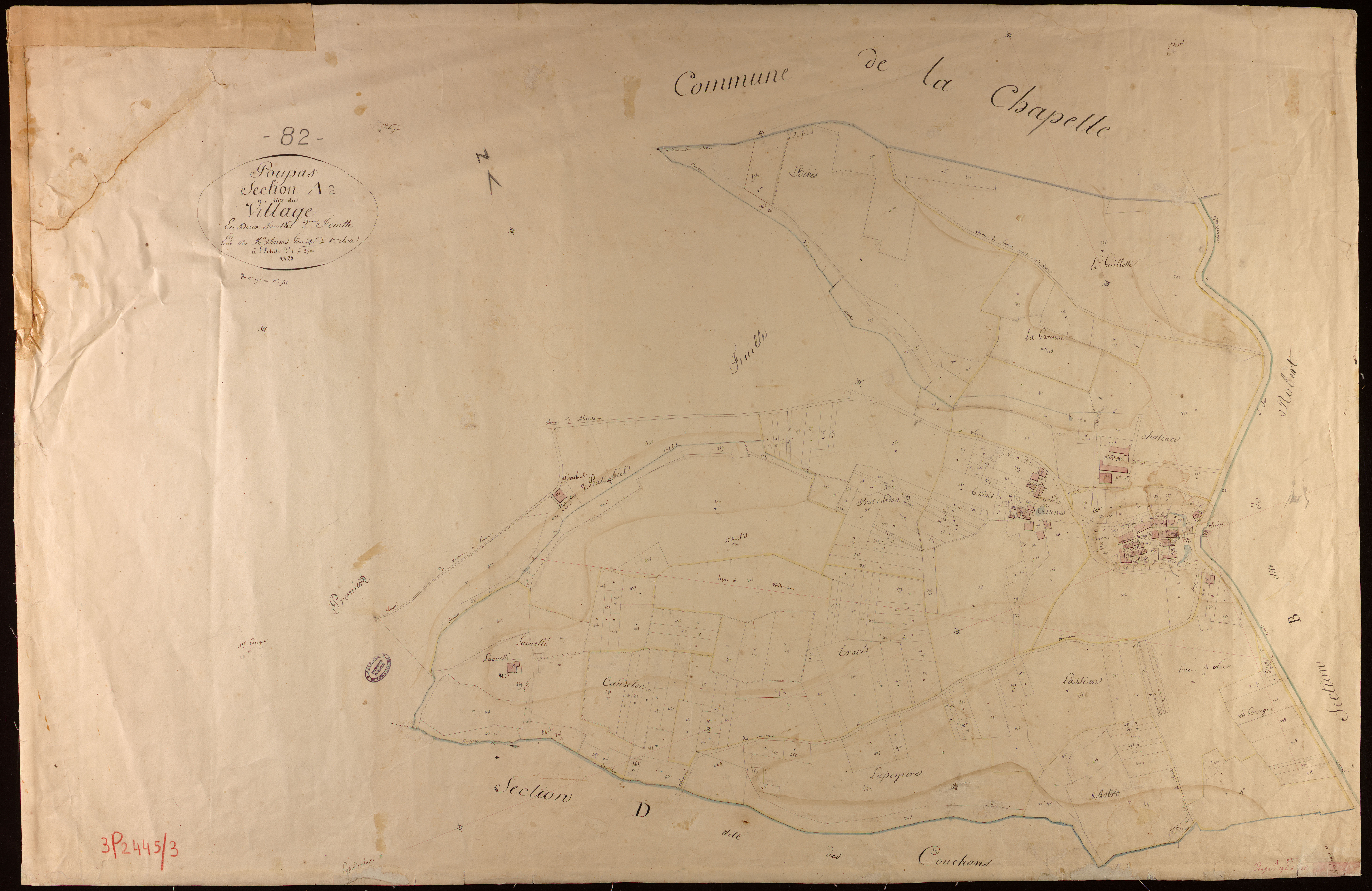 Poupas - Section A - Le Village, 2e feuille