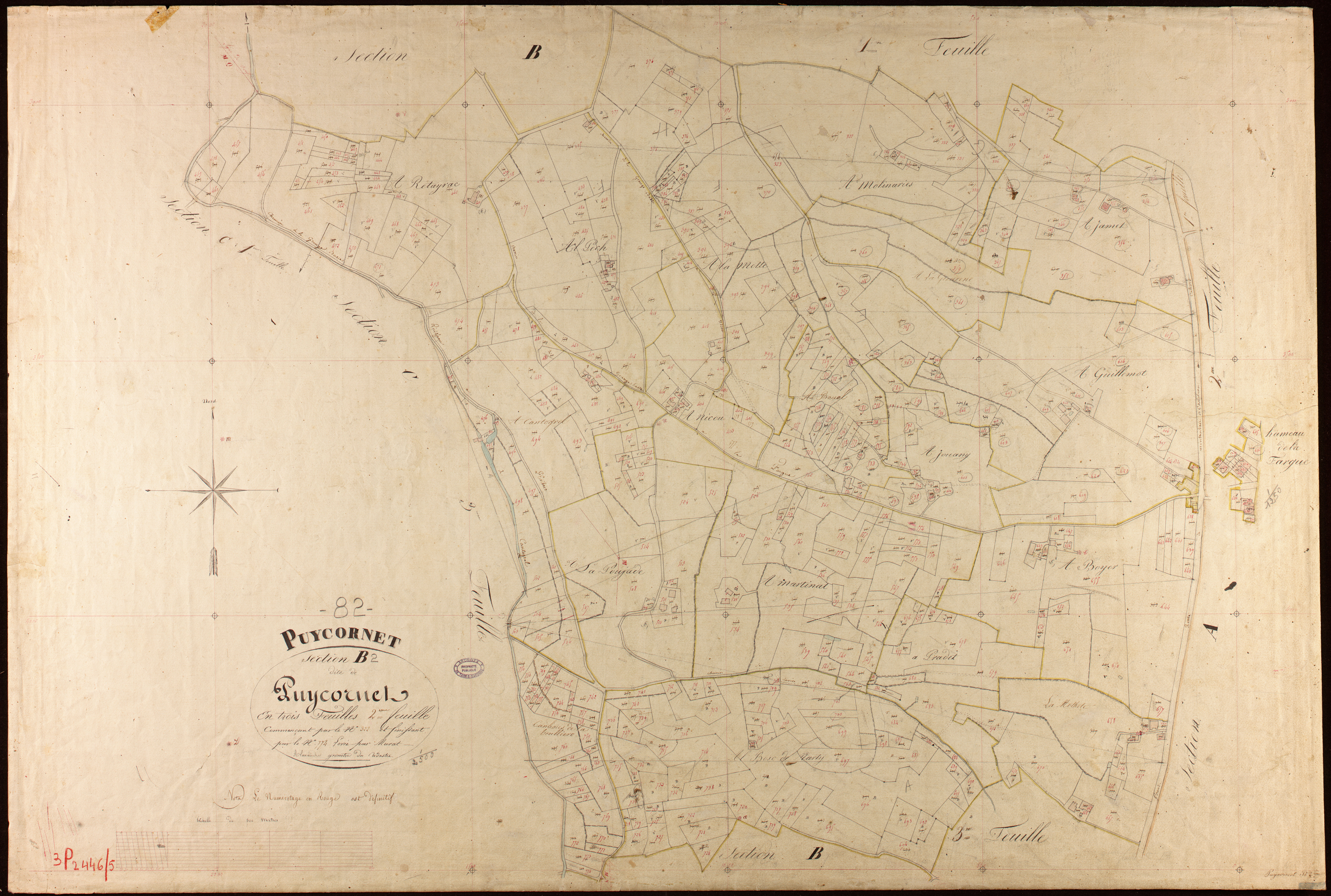 Puycornet - Section B - Puycornet, 2e feuille