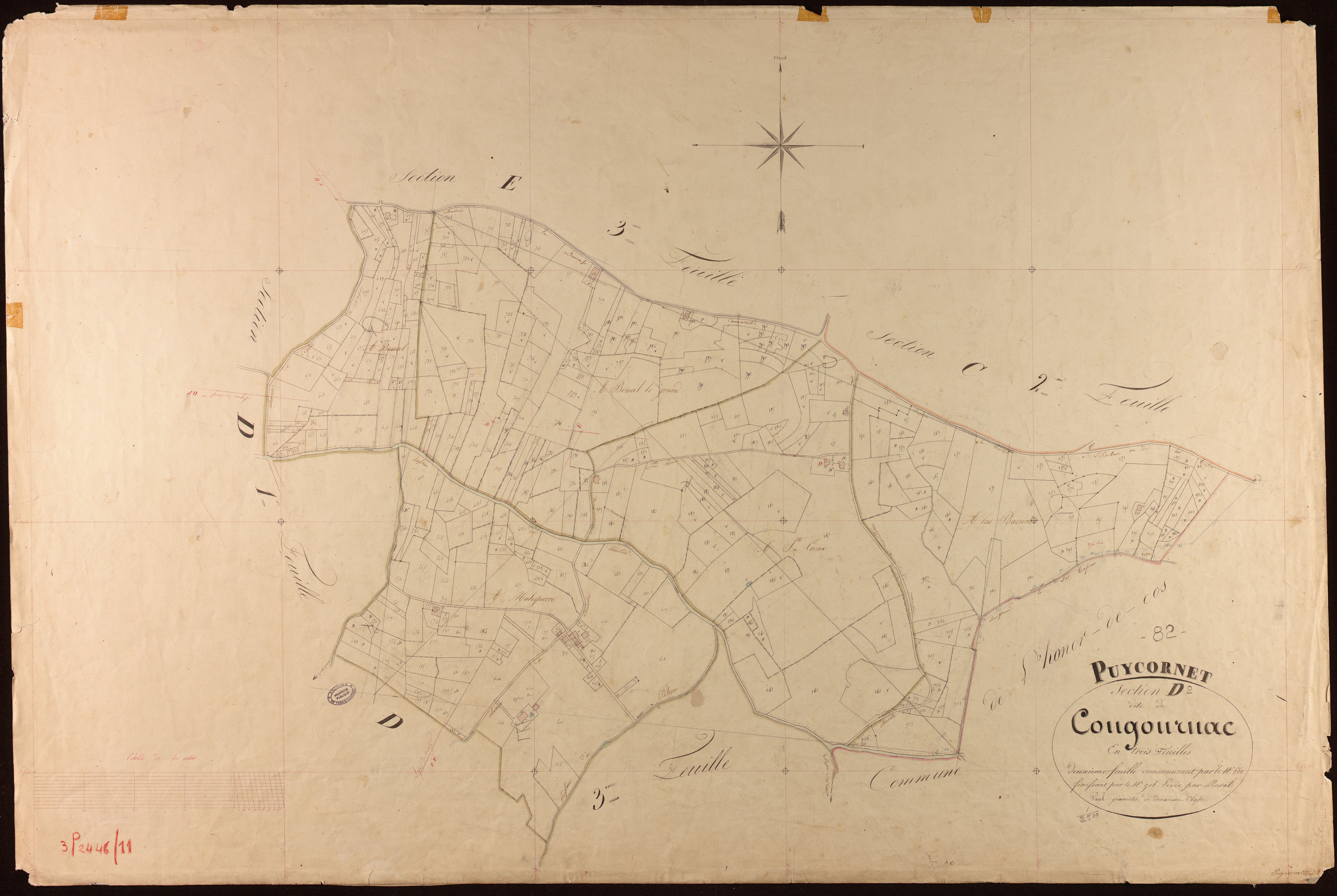 Puycornet - Section D - Cougournac, 2e feuille