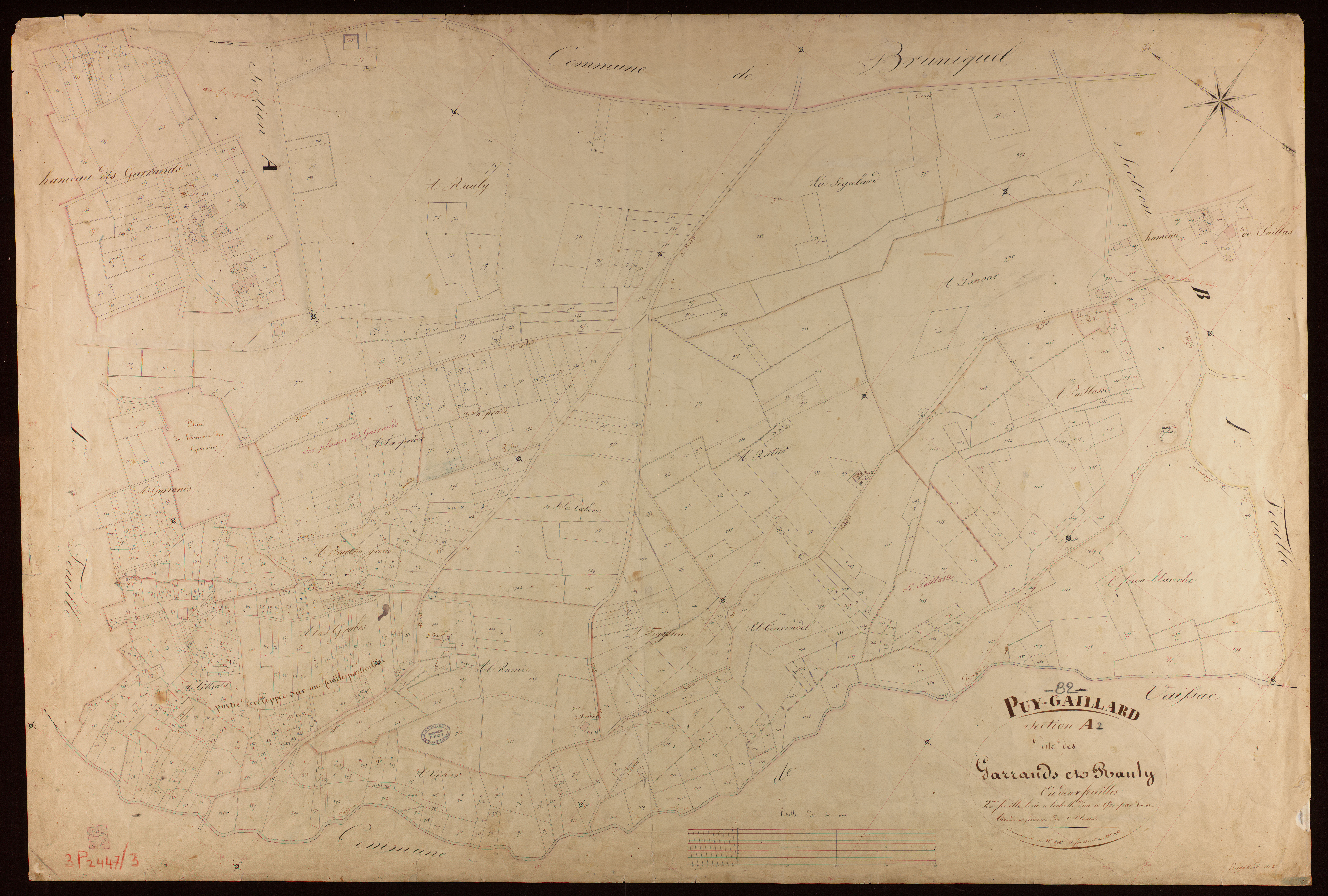 Puygaillard-de-Quercy - Section A - Les Garrands et Rauly, 2e feuille