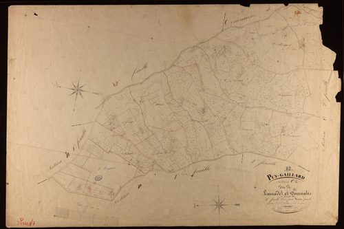 Puygaillard-de-Quercy - Section C - Laucadel et Fournalès, 1ère feuille