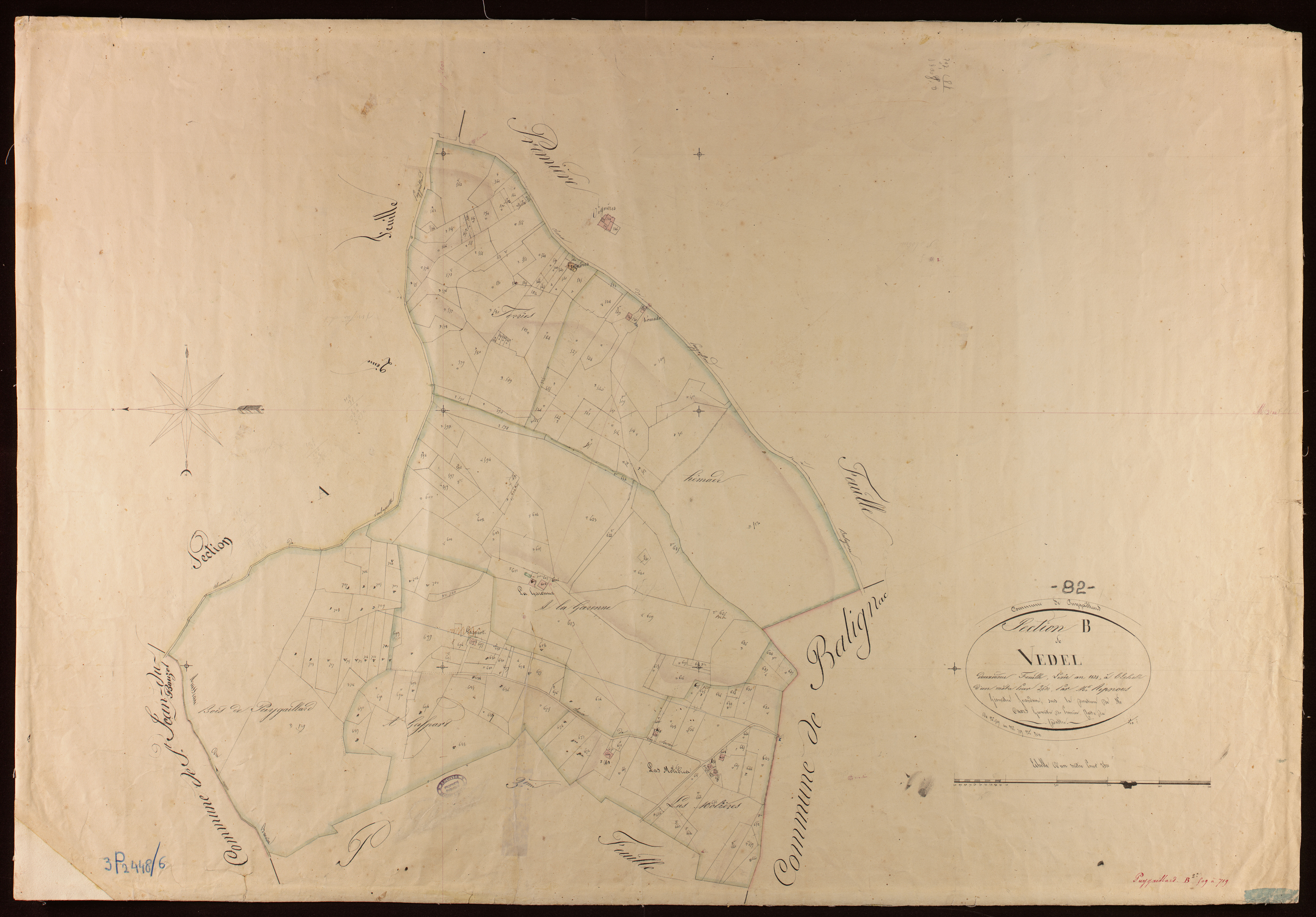 Puygaillard-de-Lomagne - Section B - Vedel, 2e feuille