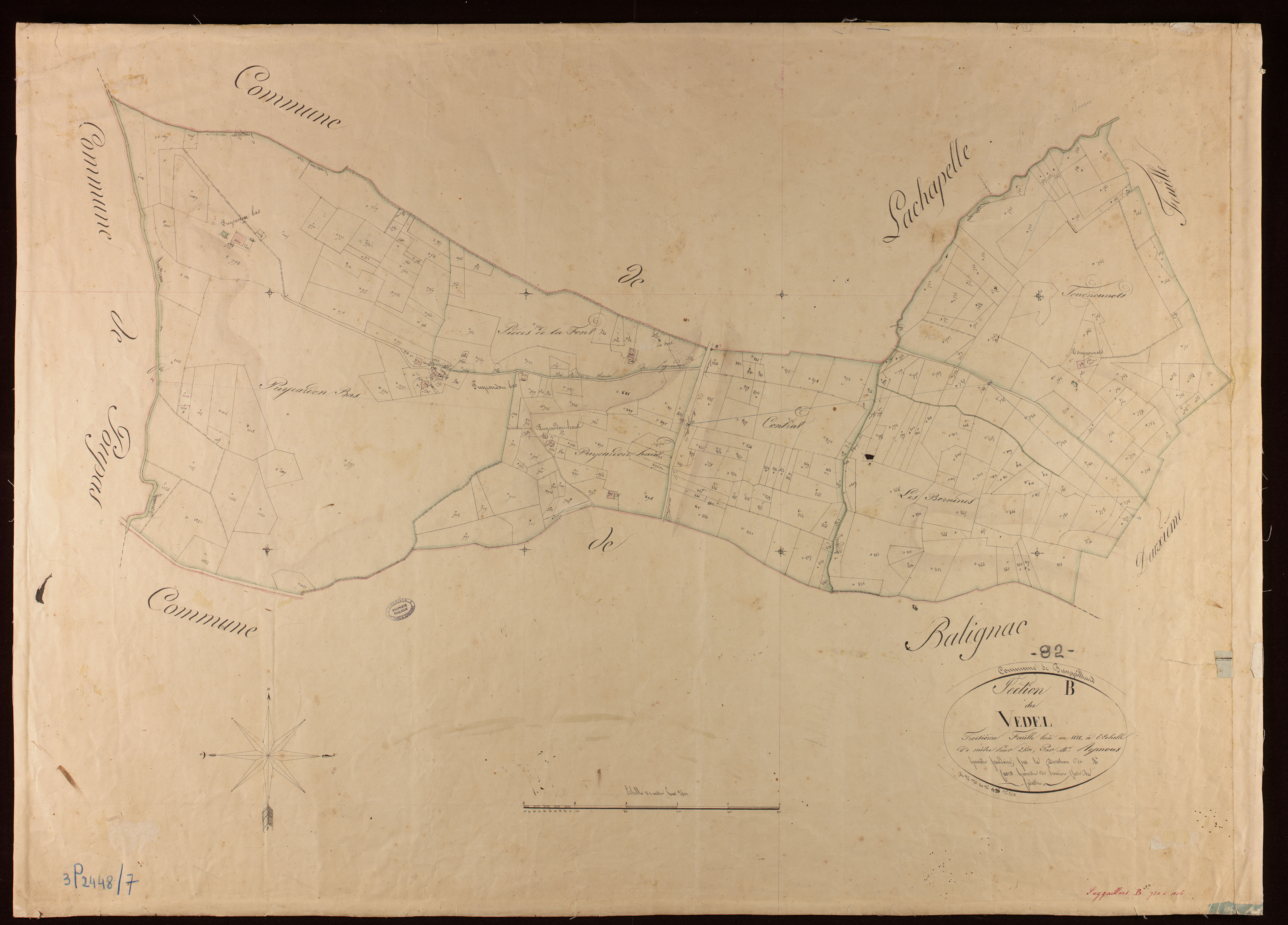 Puygaillard-de-Lomagne - Section B - Vedel, 3e feuille