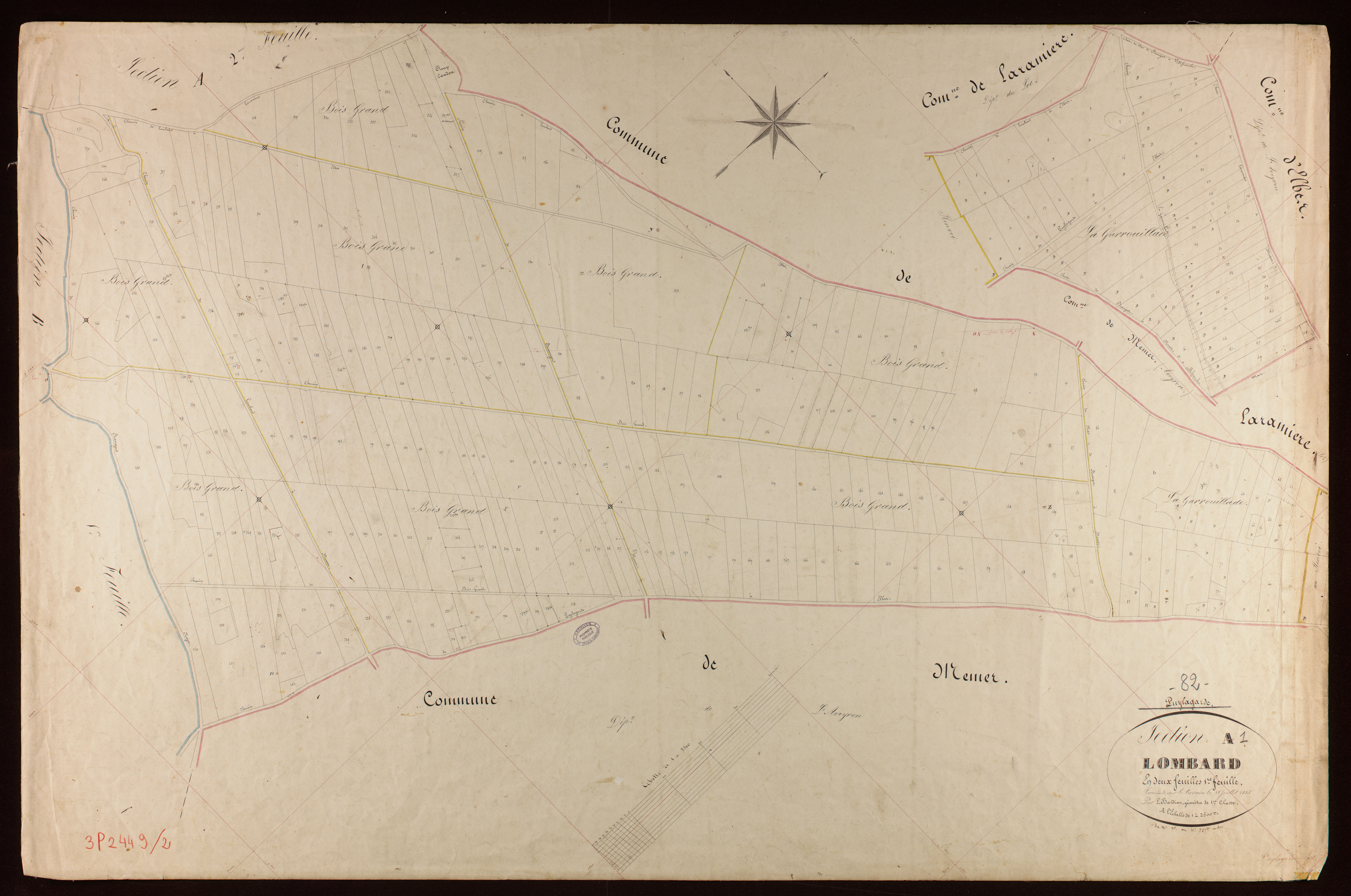 Puylagarde - Section A - Lombard, 1ère feuille