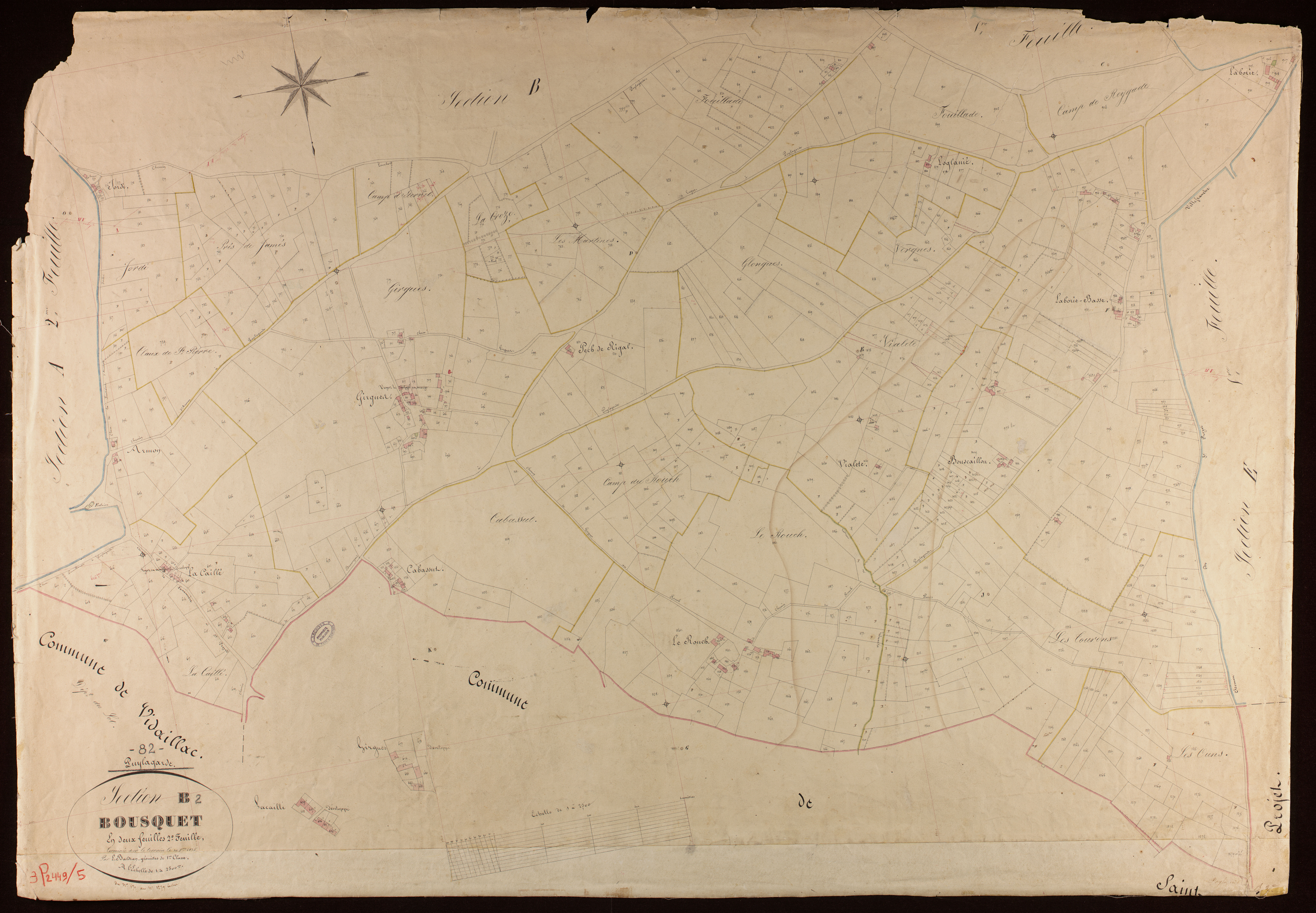Puylagarde - Section B - Bousquet, 2e feuille