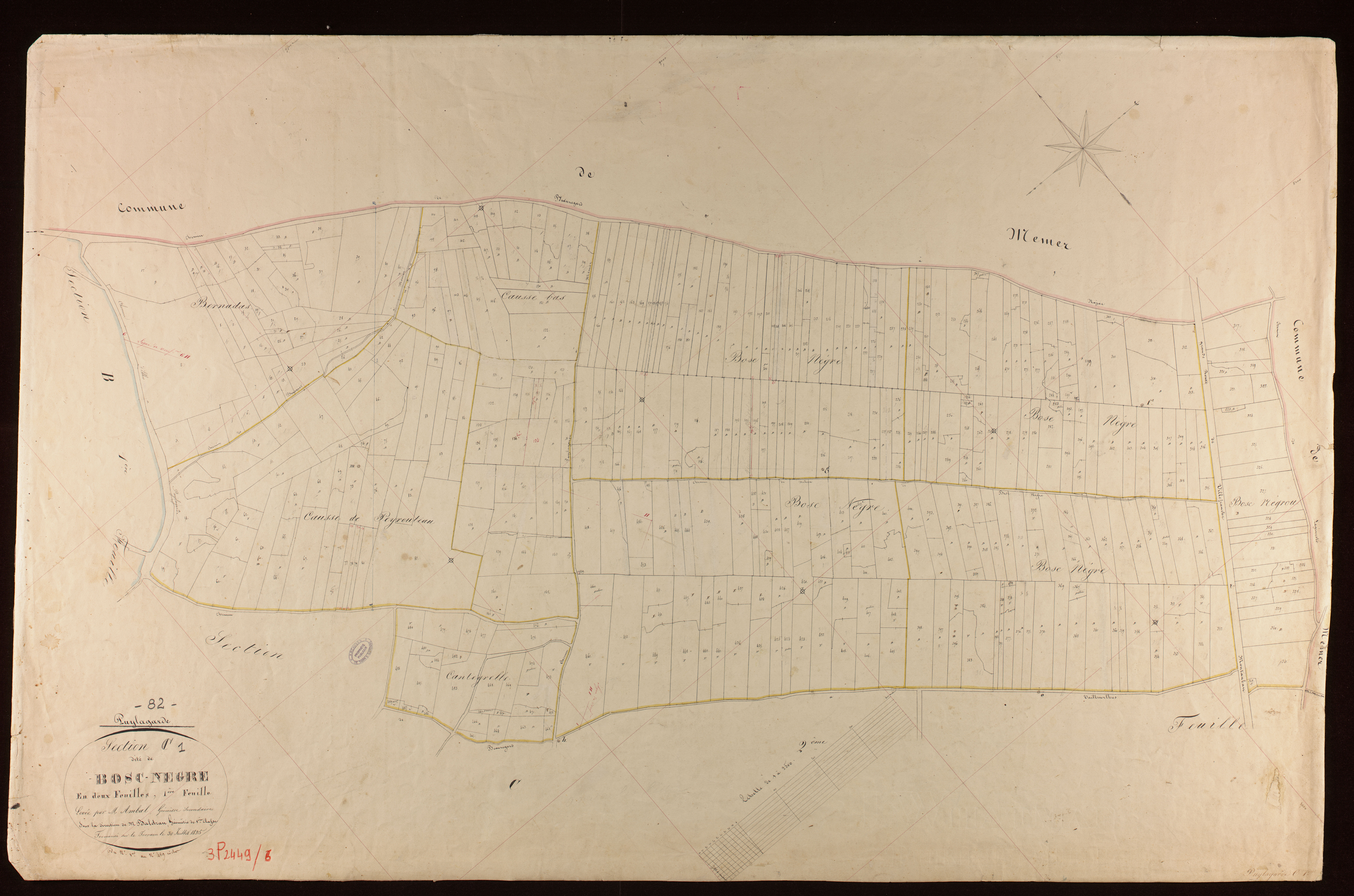 Puylagarde - Section C - Bosc-Nègre, 1ère feuille