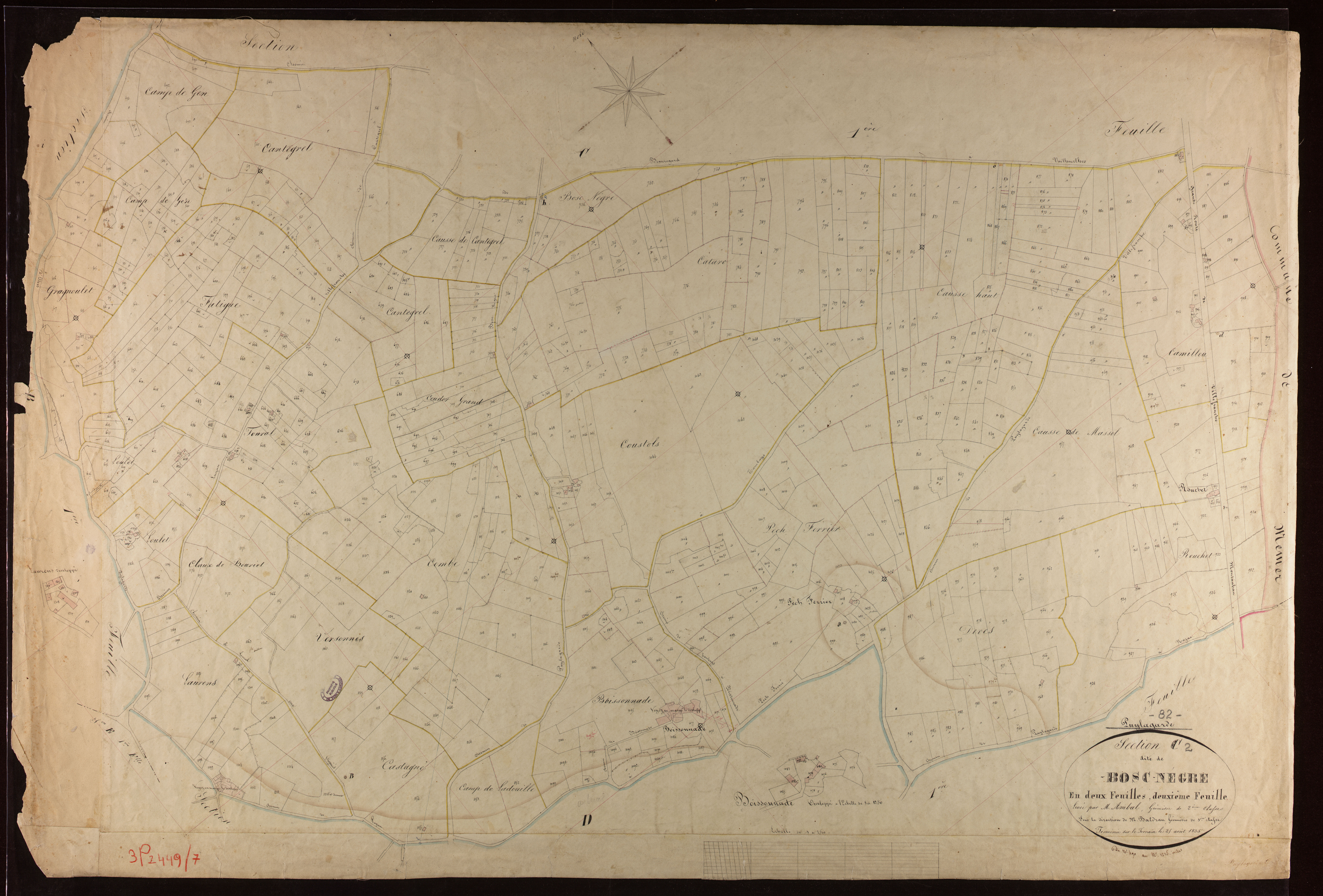 Puylagarde - Section C - Bosc-Nègre, 2e feuille
