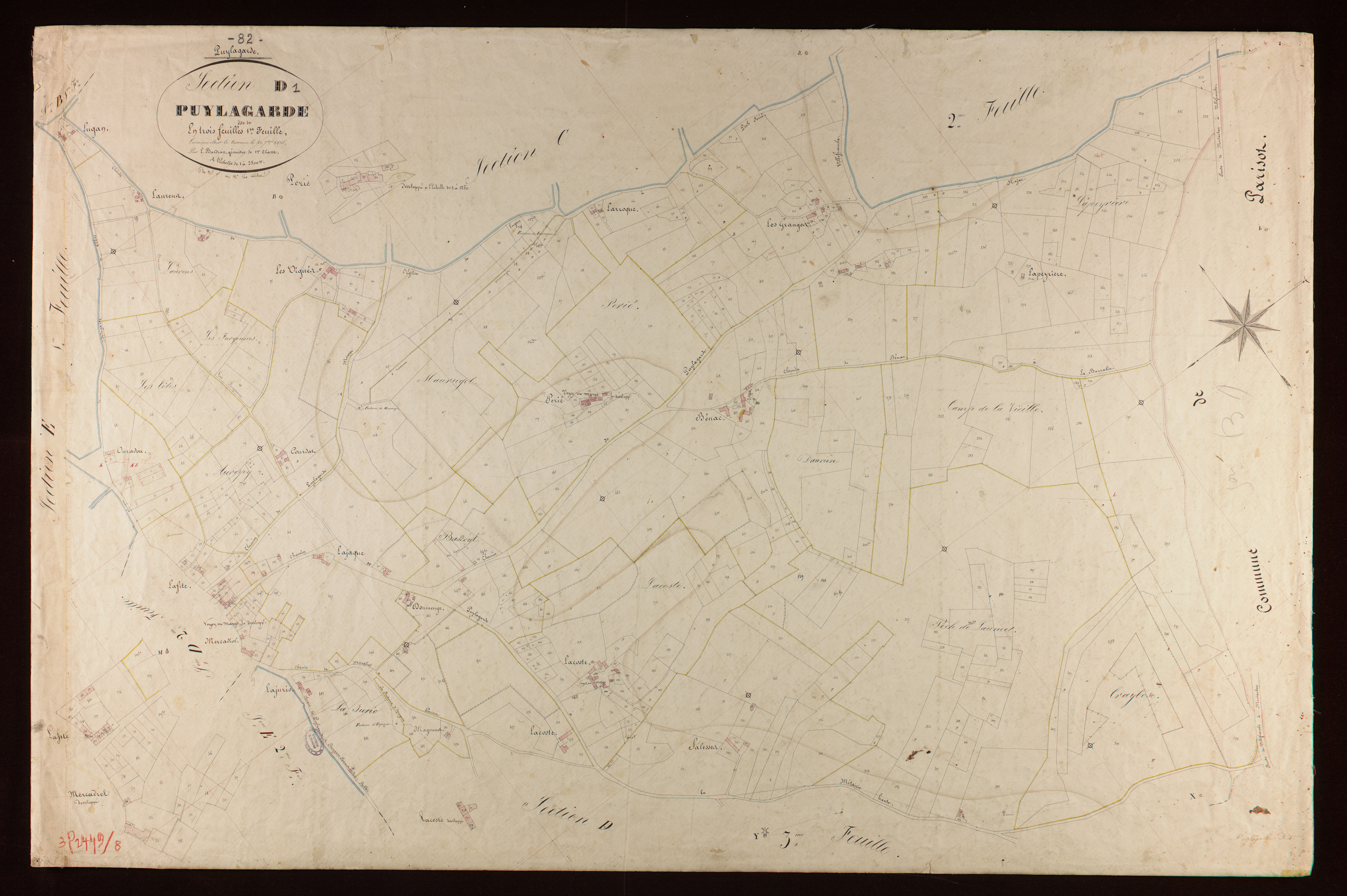Puylagarde - Section D - Puylagarde, 1ère feuille