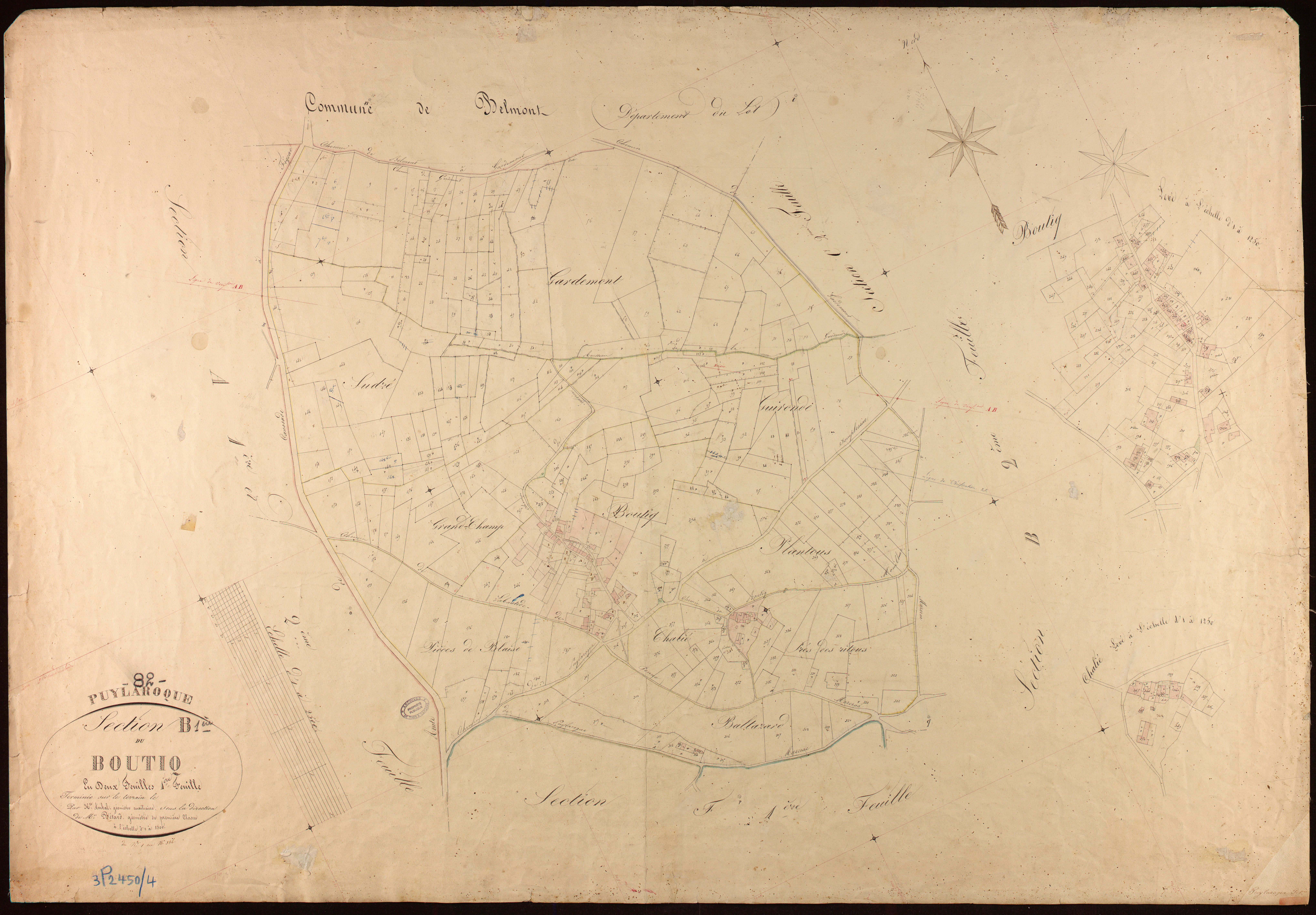 Puylaroque - Section B - Boutiq, 1ère feuille