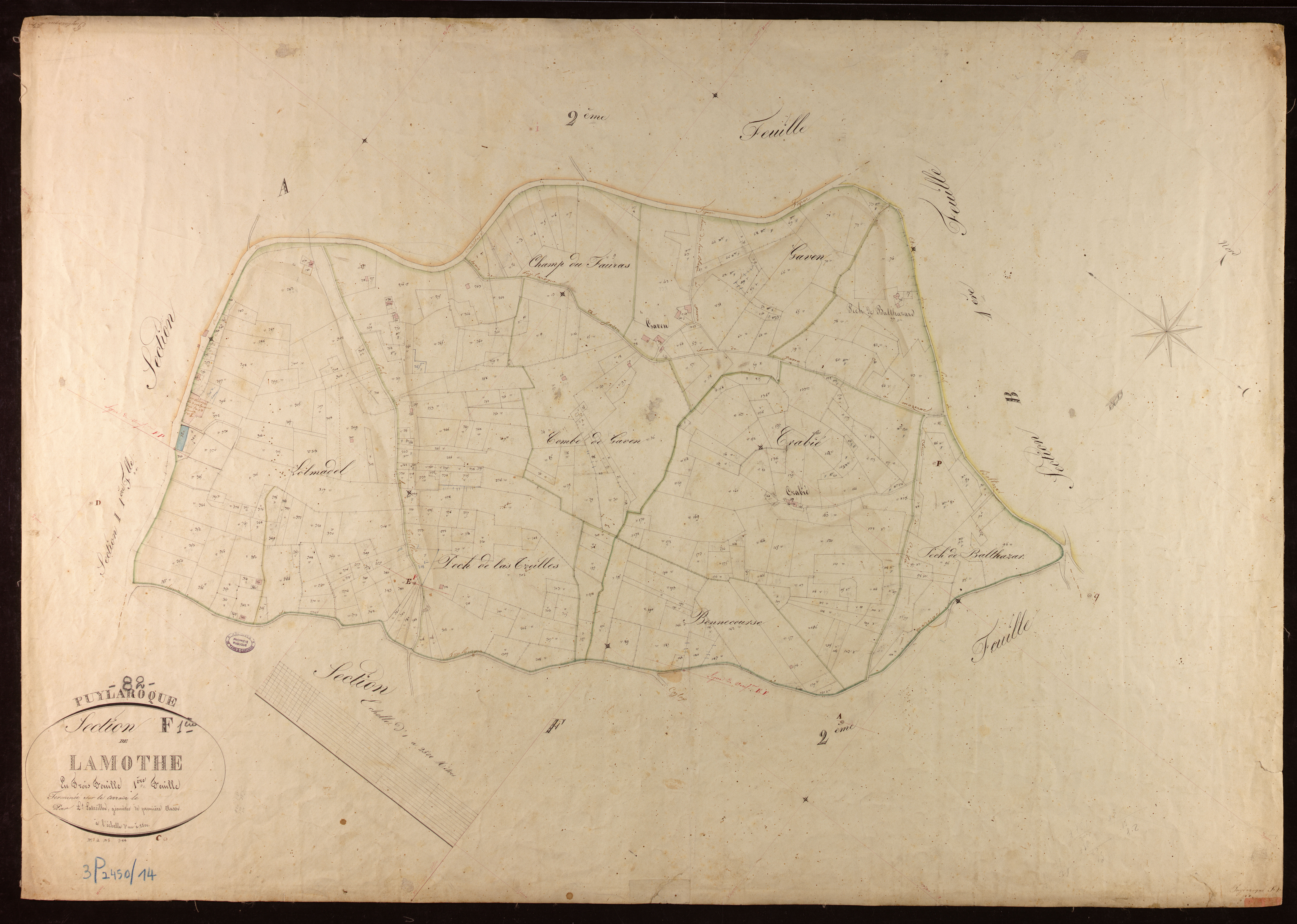 Puylaroque - Section F - Lamothe, 1ère feuille