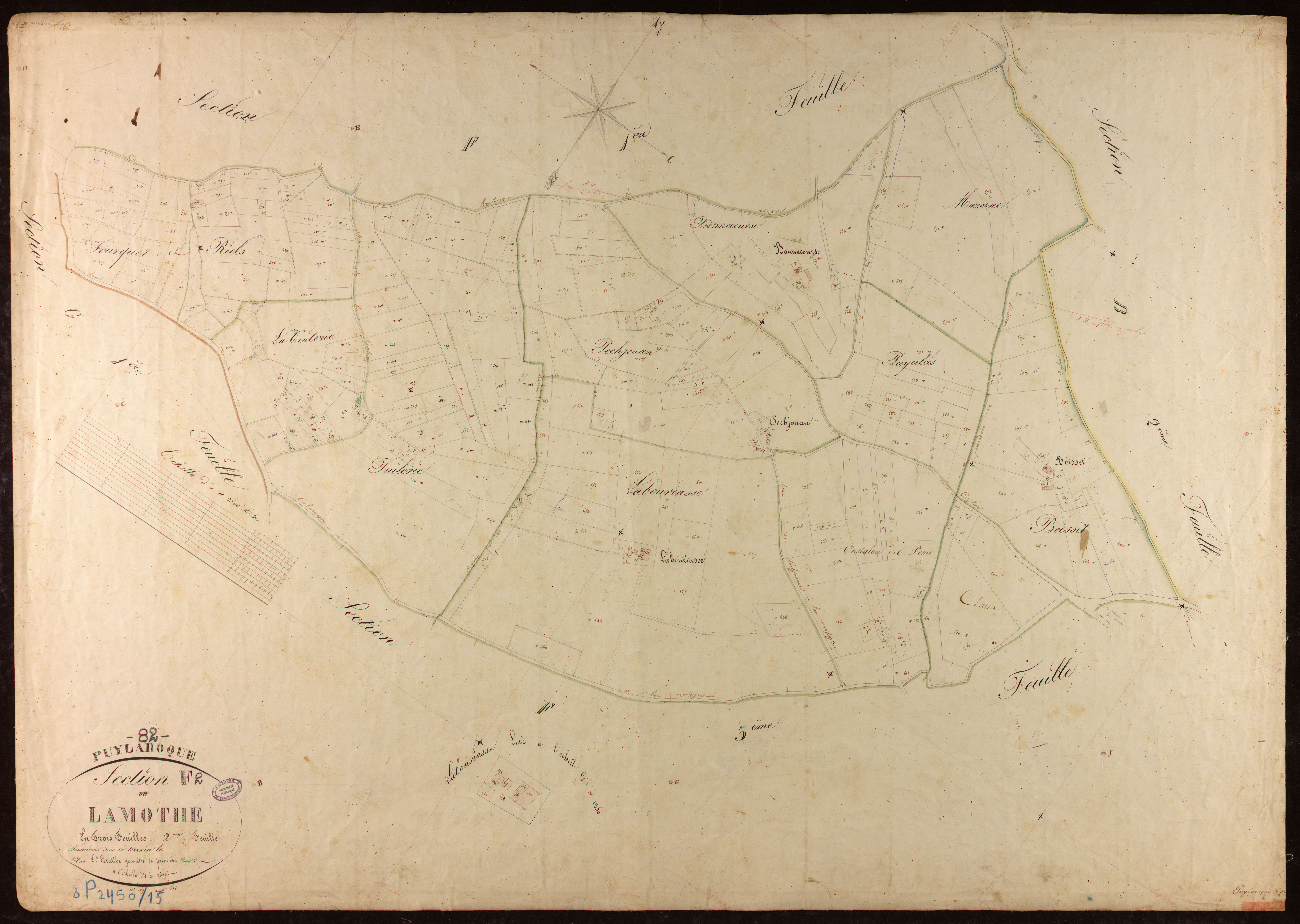 Puylaroque - Section F - Lamothe, 2e feuille