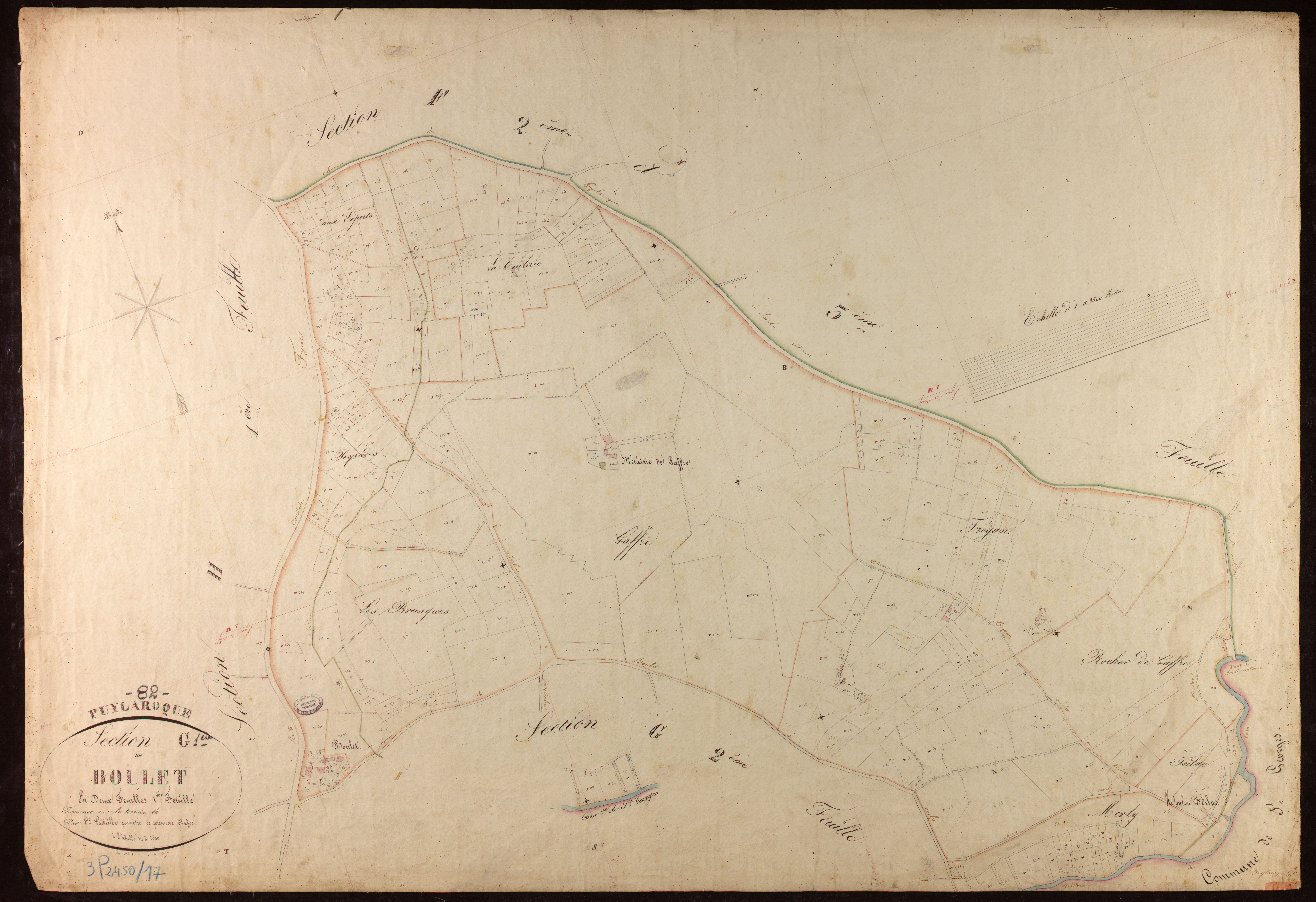 Puylaroque - Section G - Boulet, 1ère feuille