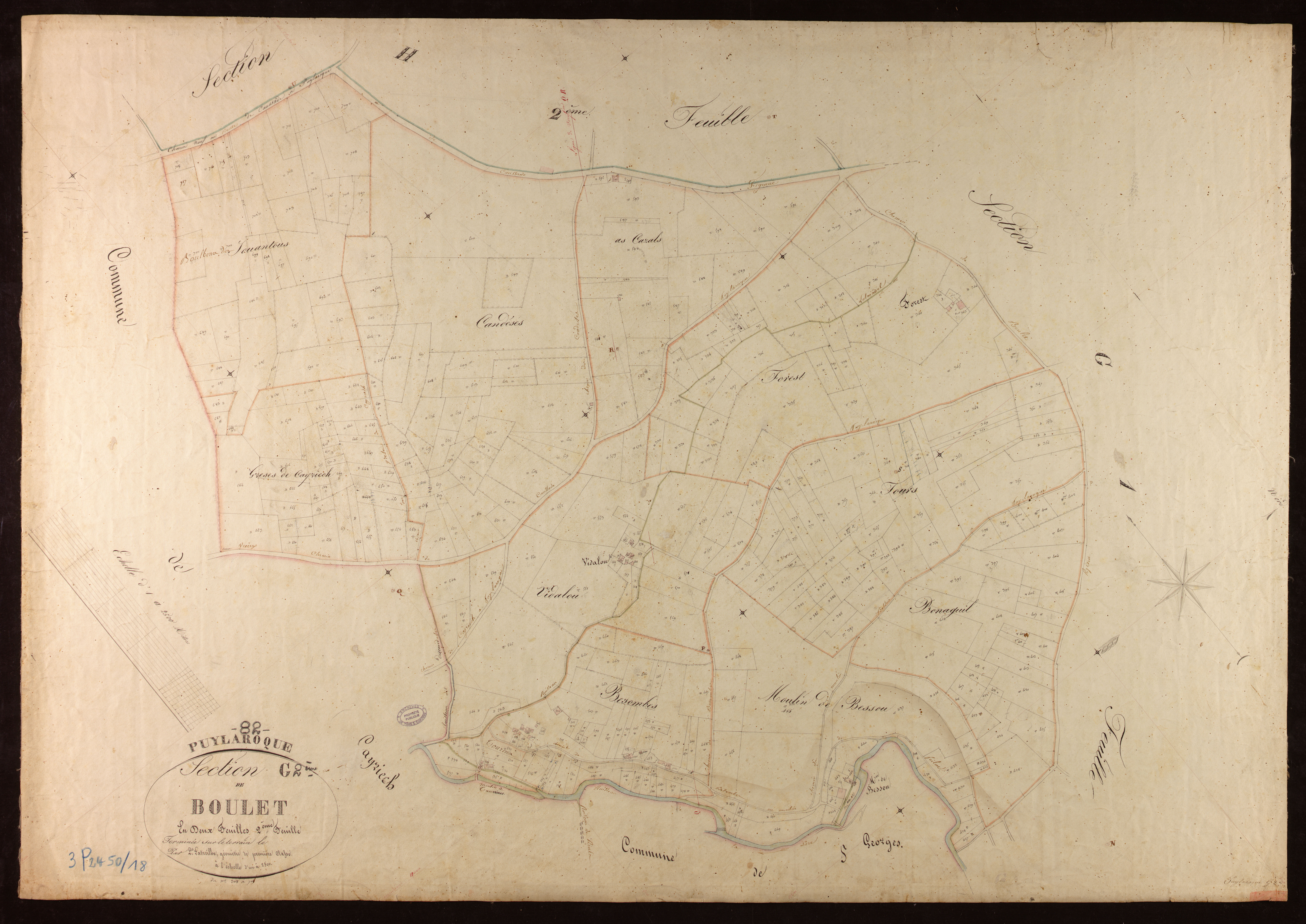 Puylaroque - Section G - Boulet, 2e feuille