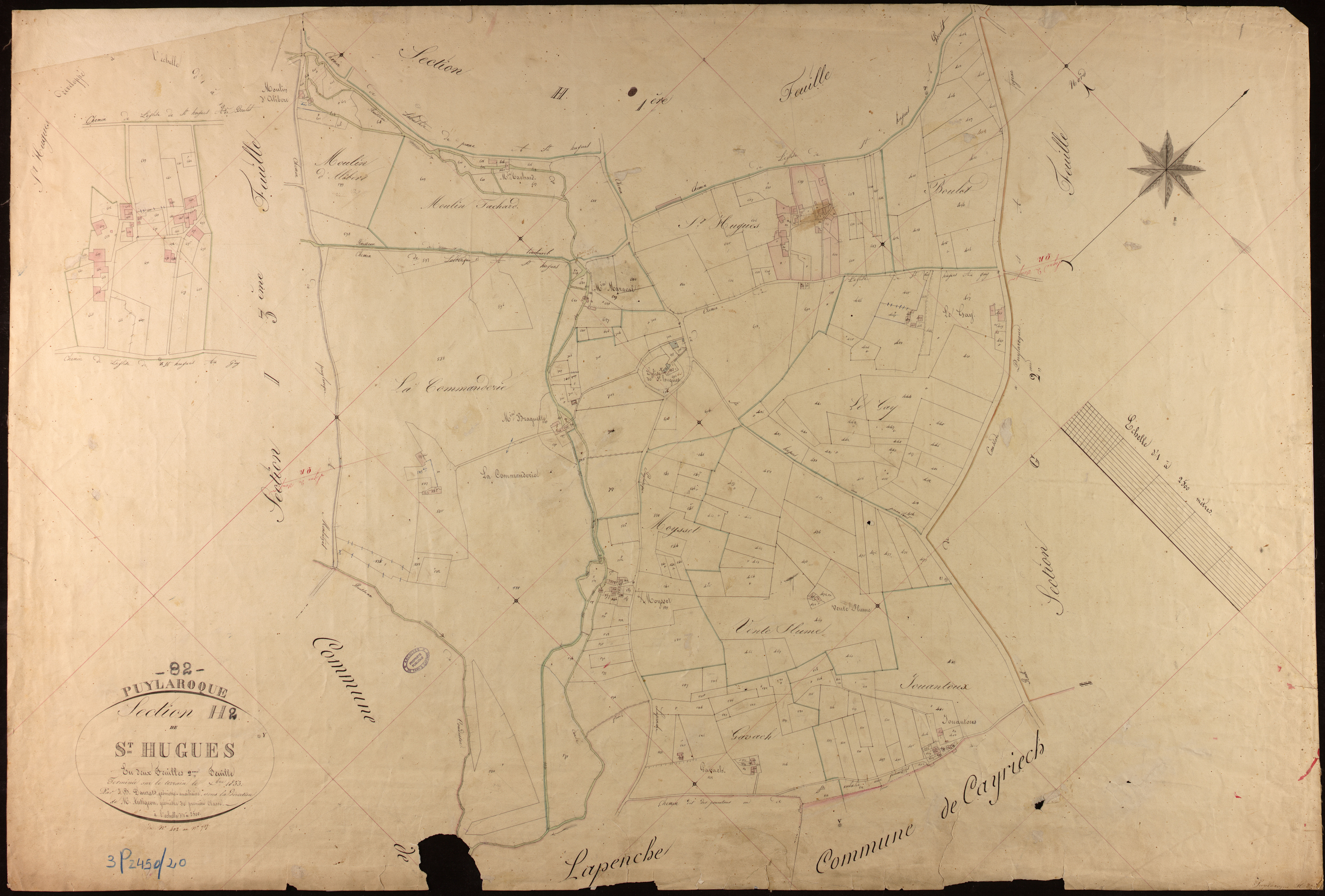 Puylaroque - Section H - Saint-Hugues, 2e feuille