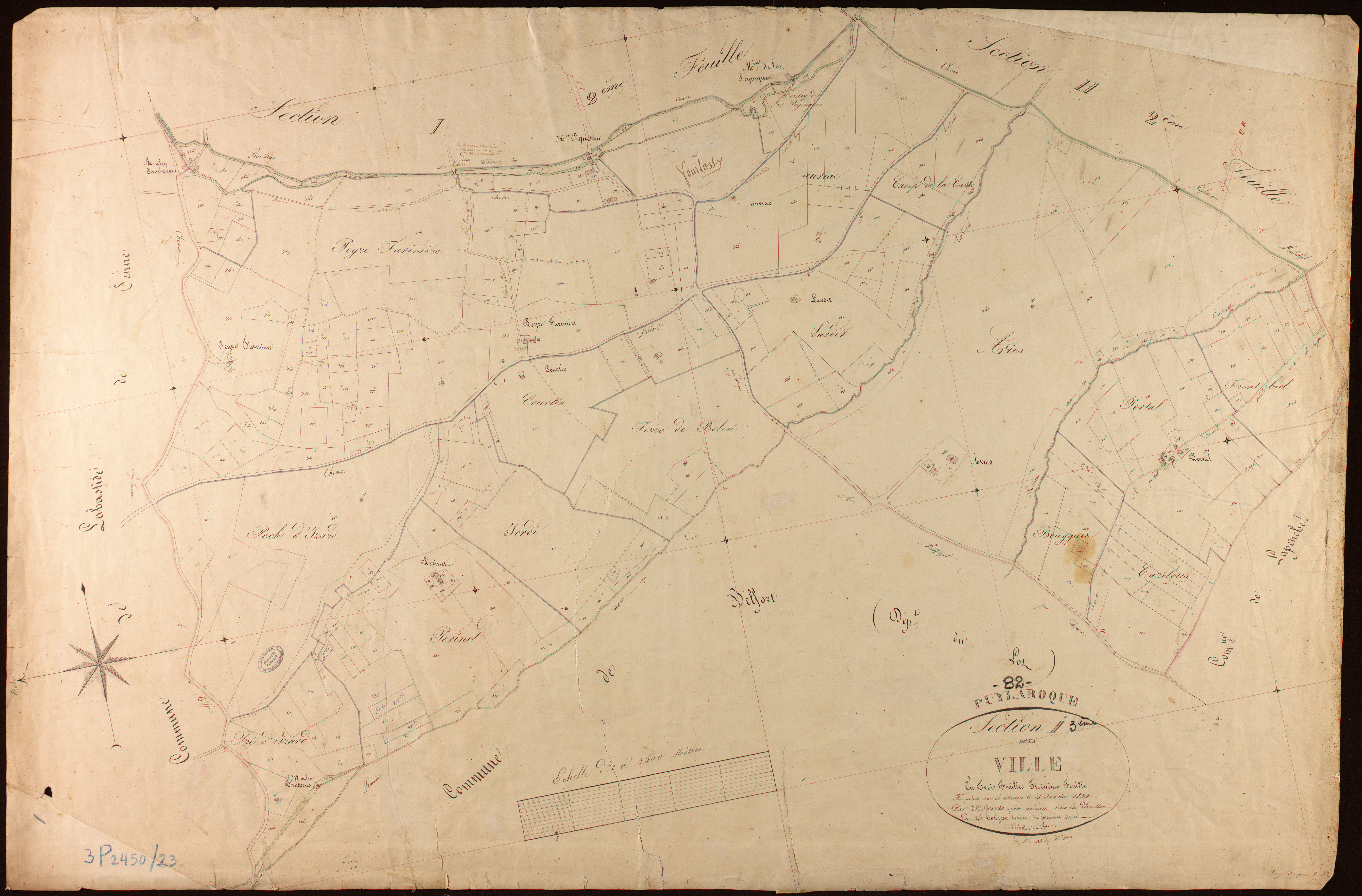 Puylaroque - Section I - La Ville, 3e feuille