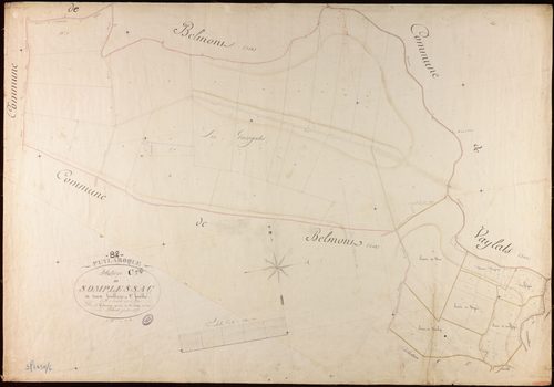 Puylaroque - Section C - Somplessac, 1ère feuille