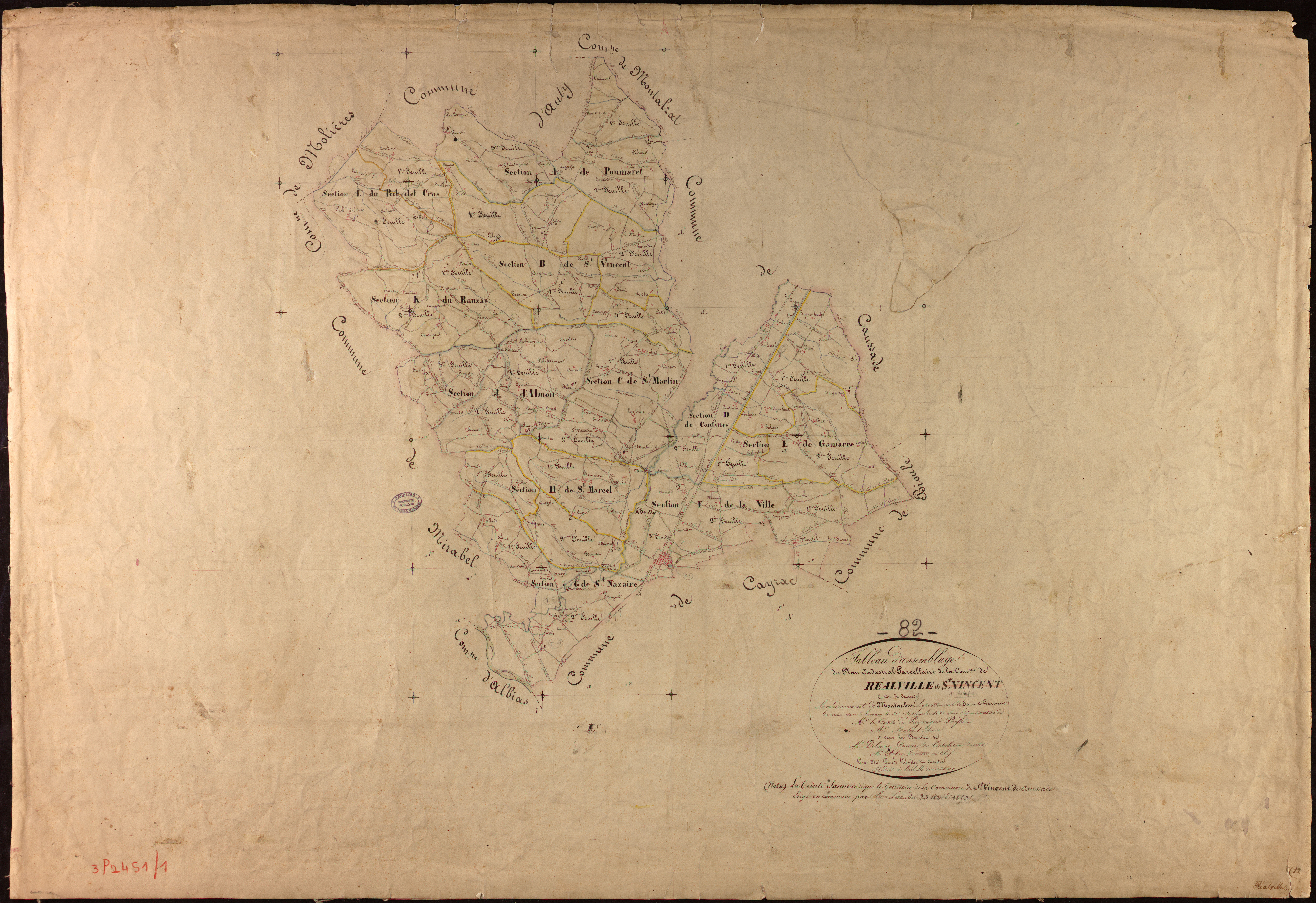 Réalville - Tableau d'assemblage