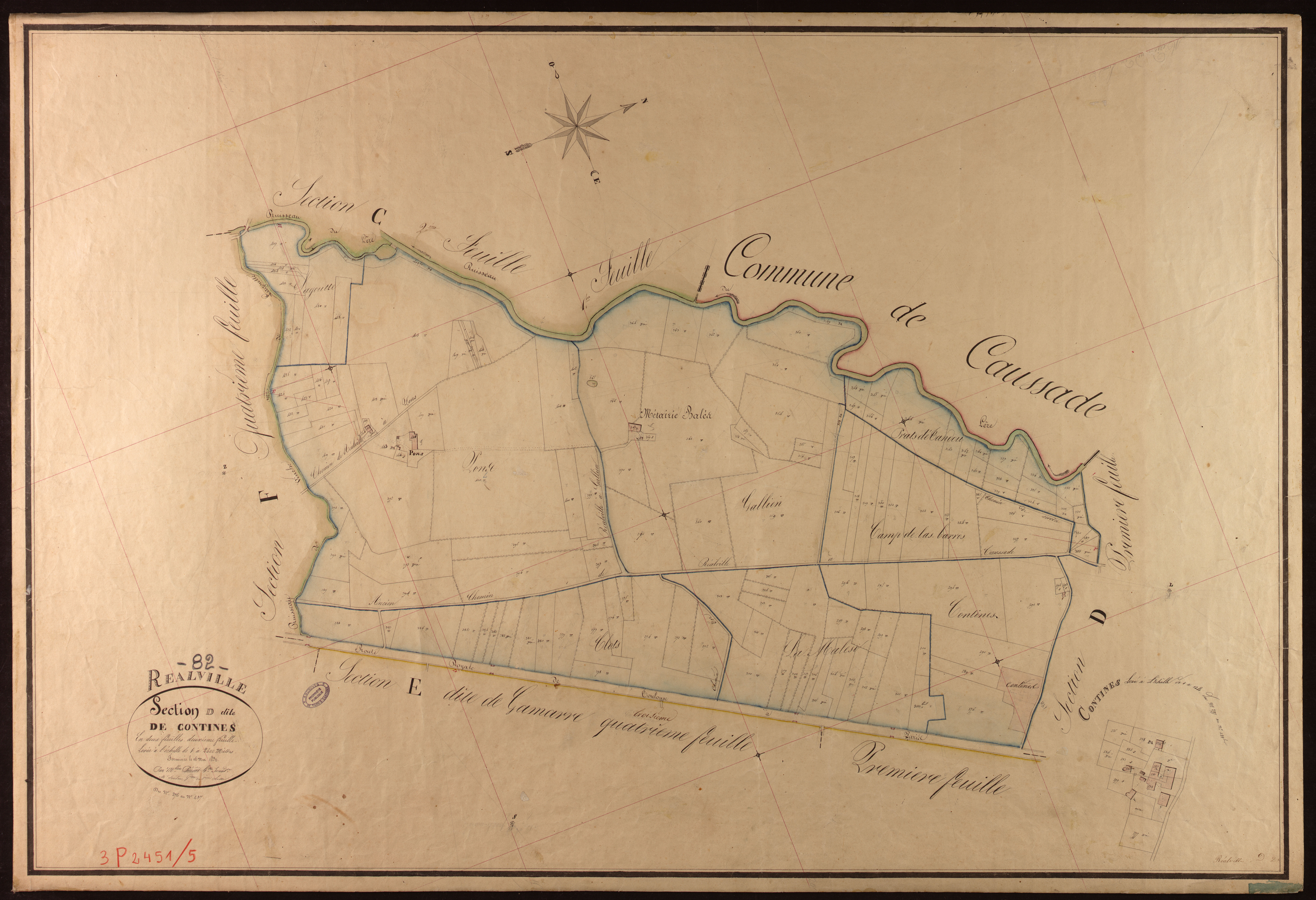 Réalville - Section D - Contines, 2e feuille