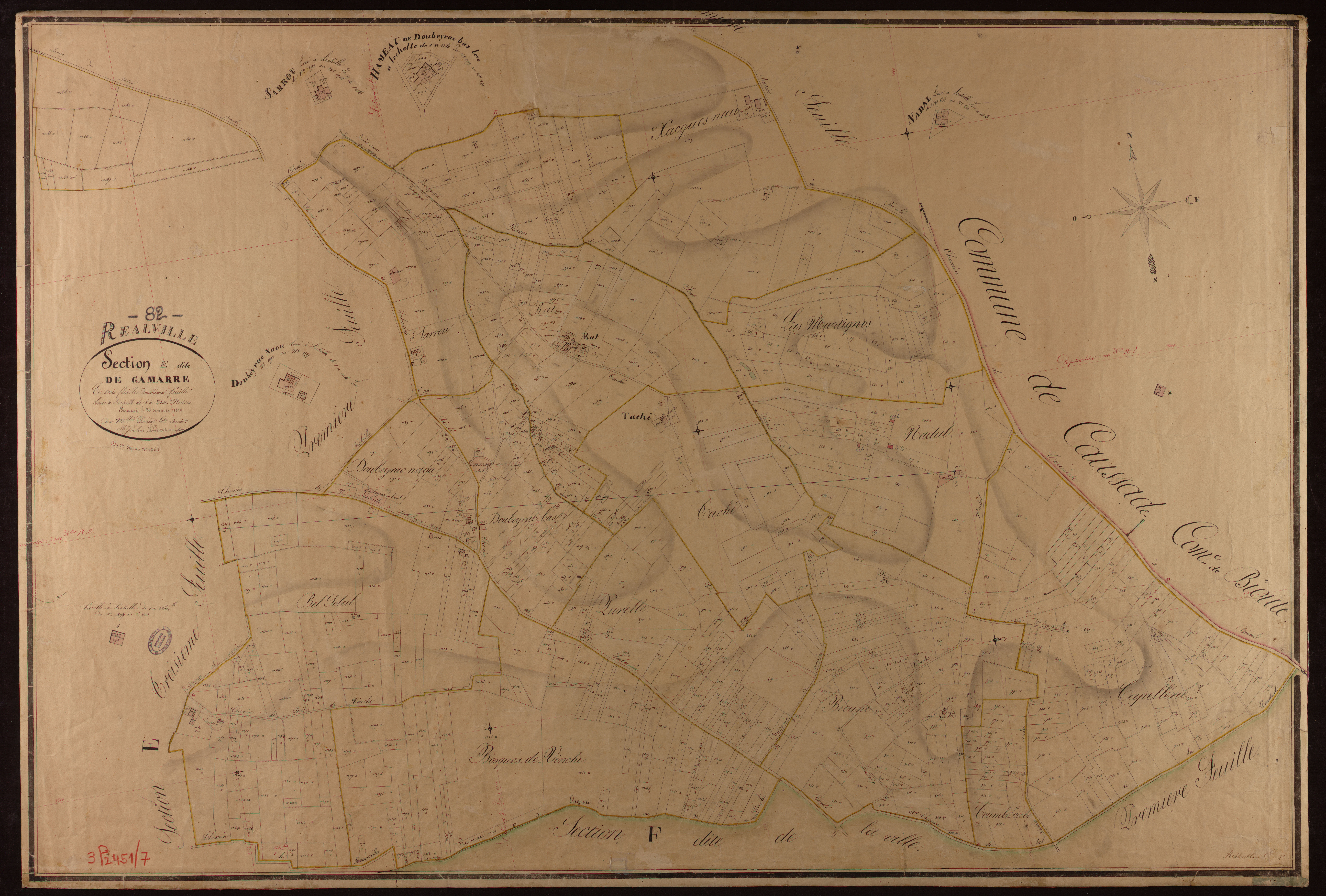 Réalville - Section E - Gamarre, 2e feuille