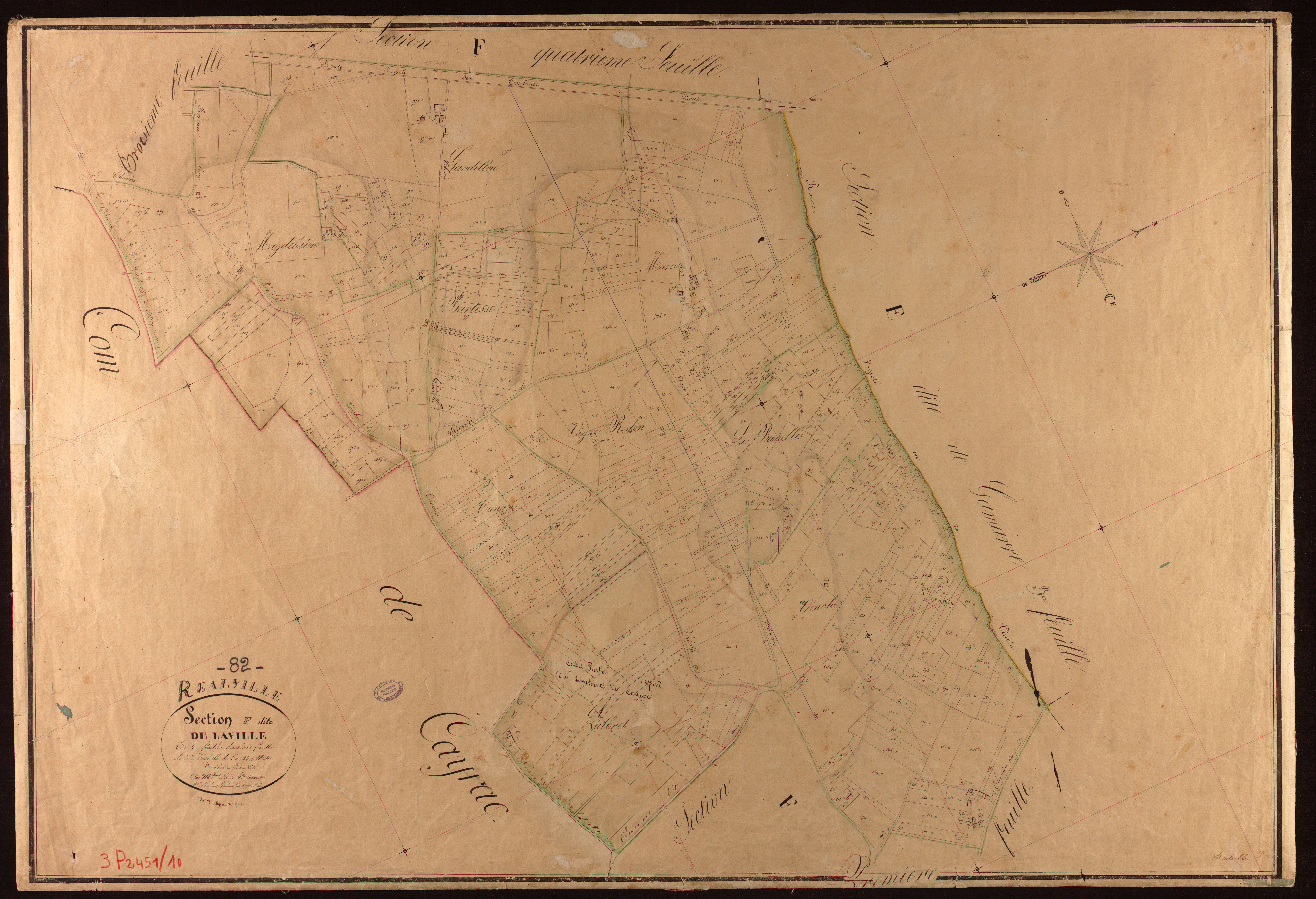 Réalville - Section F - La Ville, 2e feuille