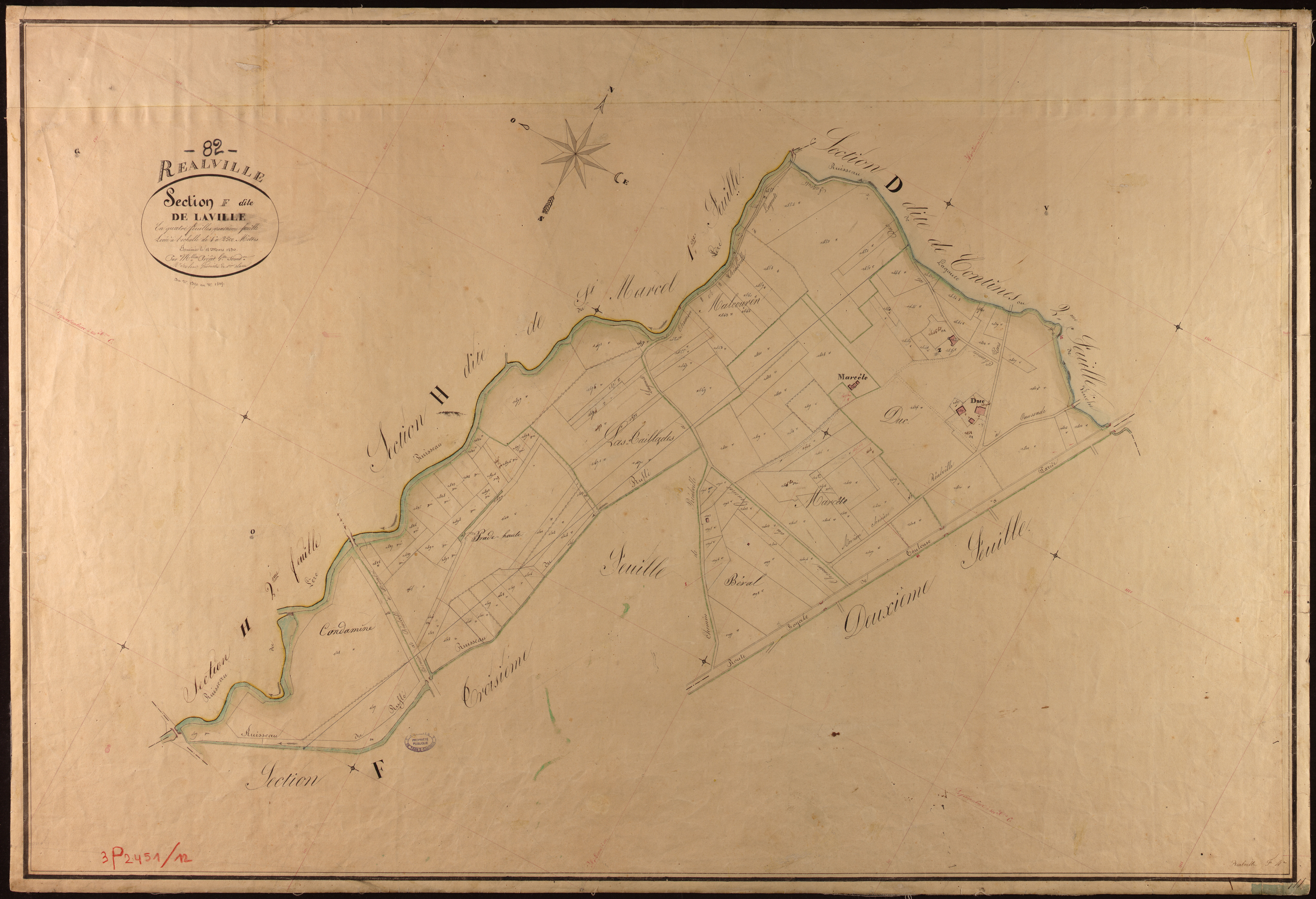 Réalville - Section F - La Ville, 4e feuille