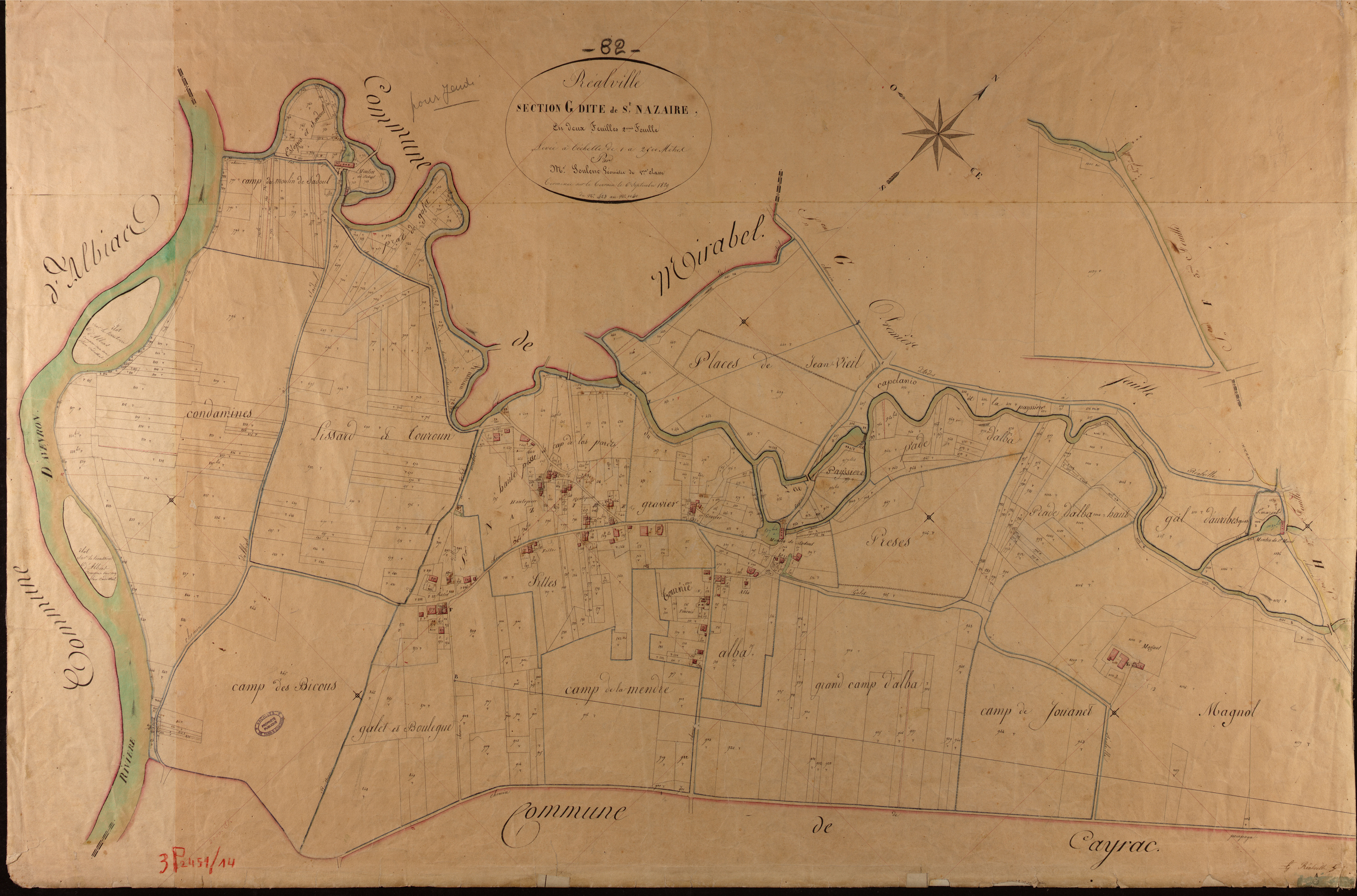 Réalville - Section G - Saint-Nazaire, 2e feuille
