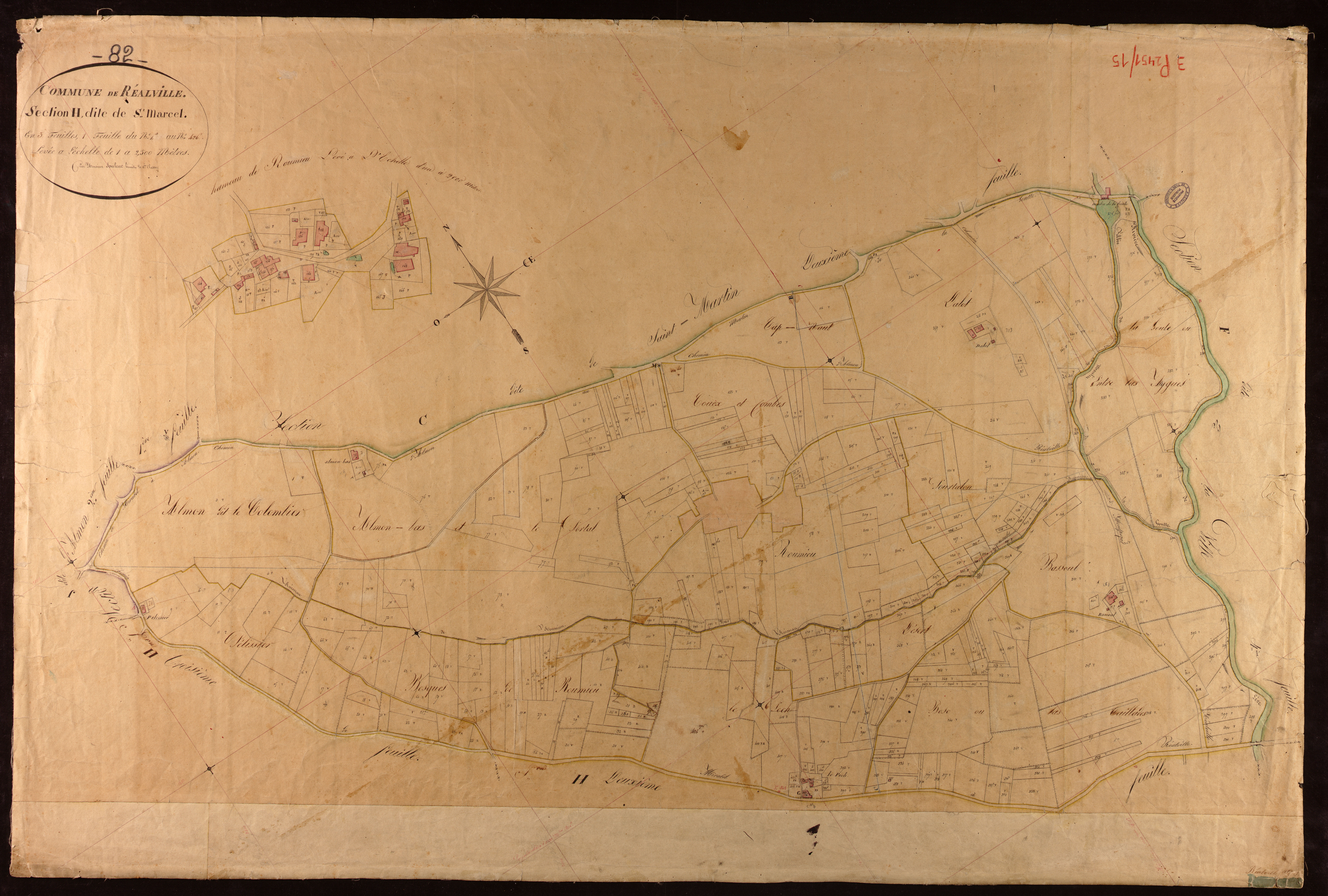 Réalville - Section H - Saint-Marcel, 1ère feuille