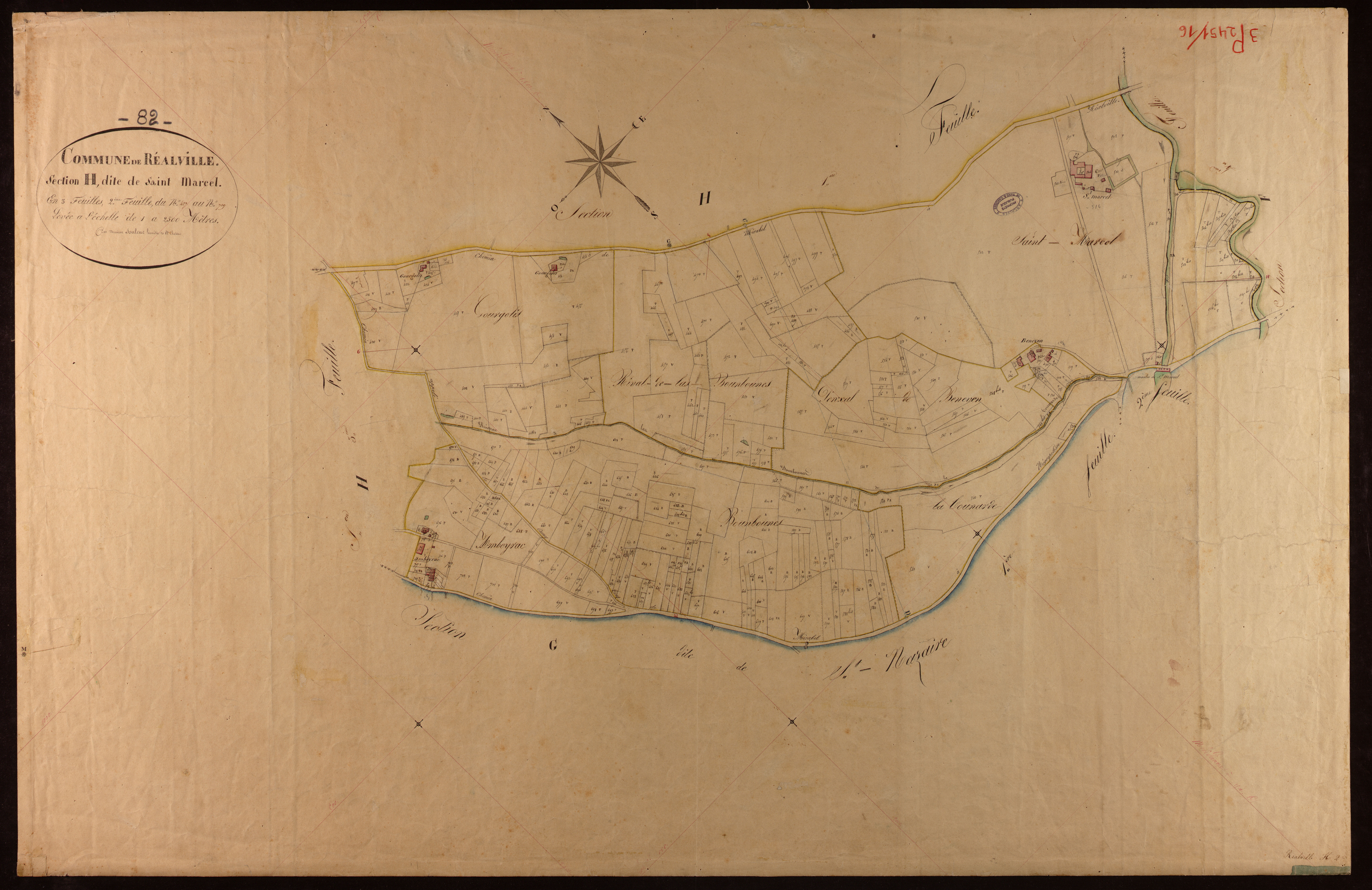 Réalville - Section H - Saint-Marcel, 2e feuille