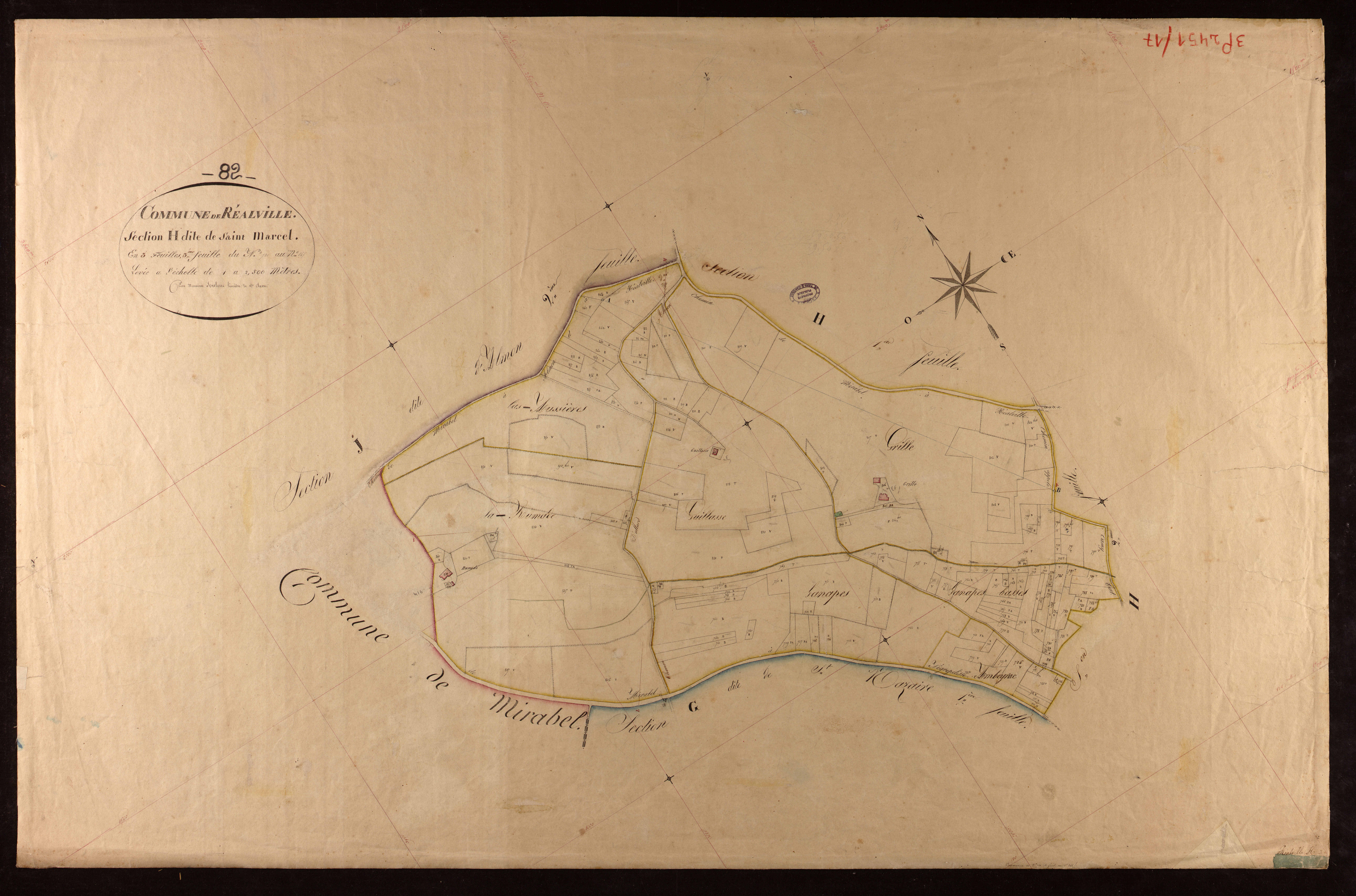 Réalville - Section H - Saint-Marcel, 3e feuille
