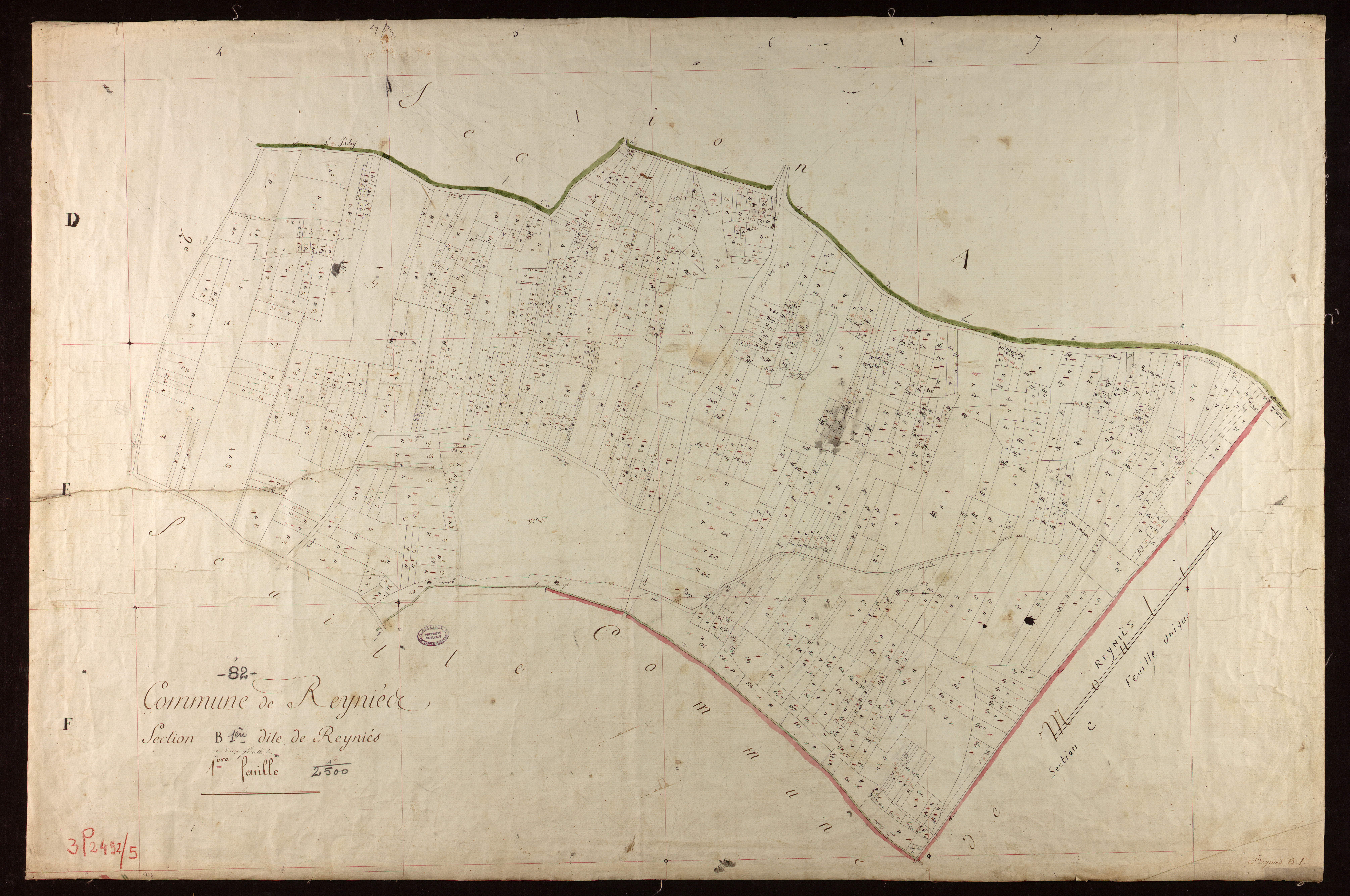 Reyniès - Section B - Reyniès, 1ère feuille