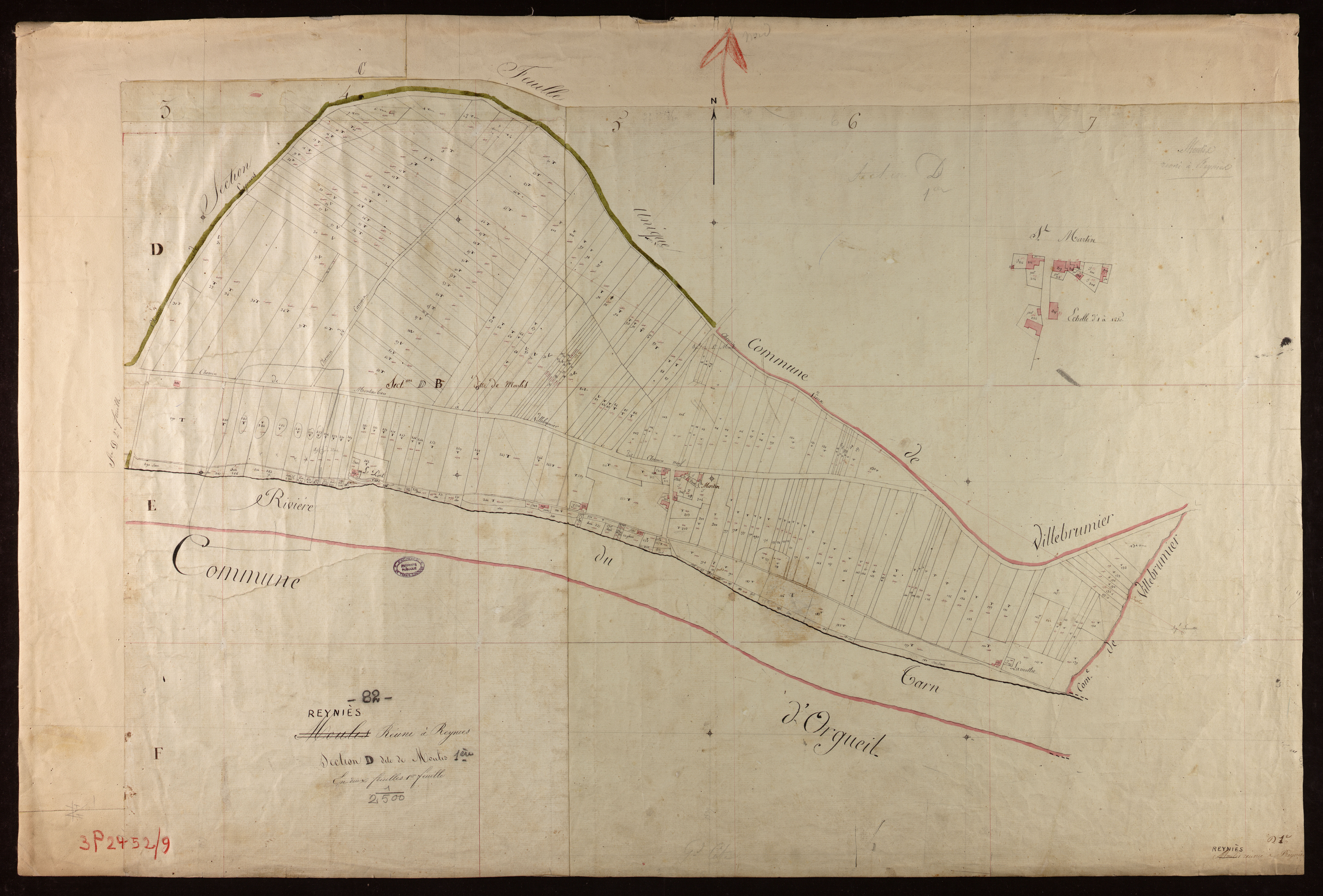 Reyniès - Section D - Moulis, 1ère feuille