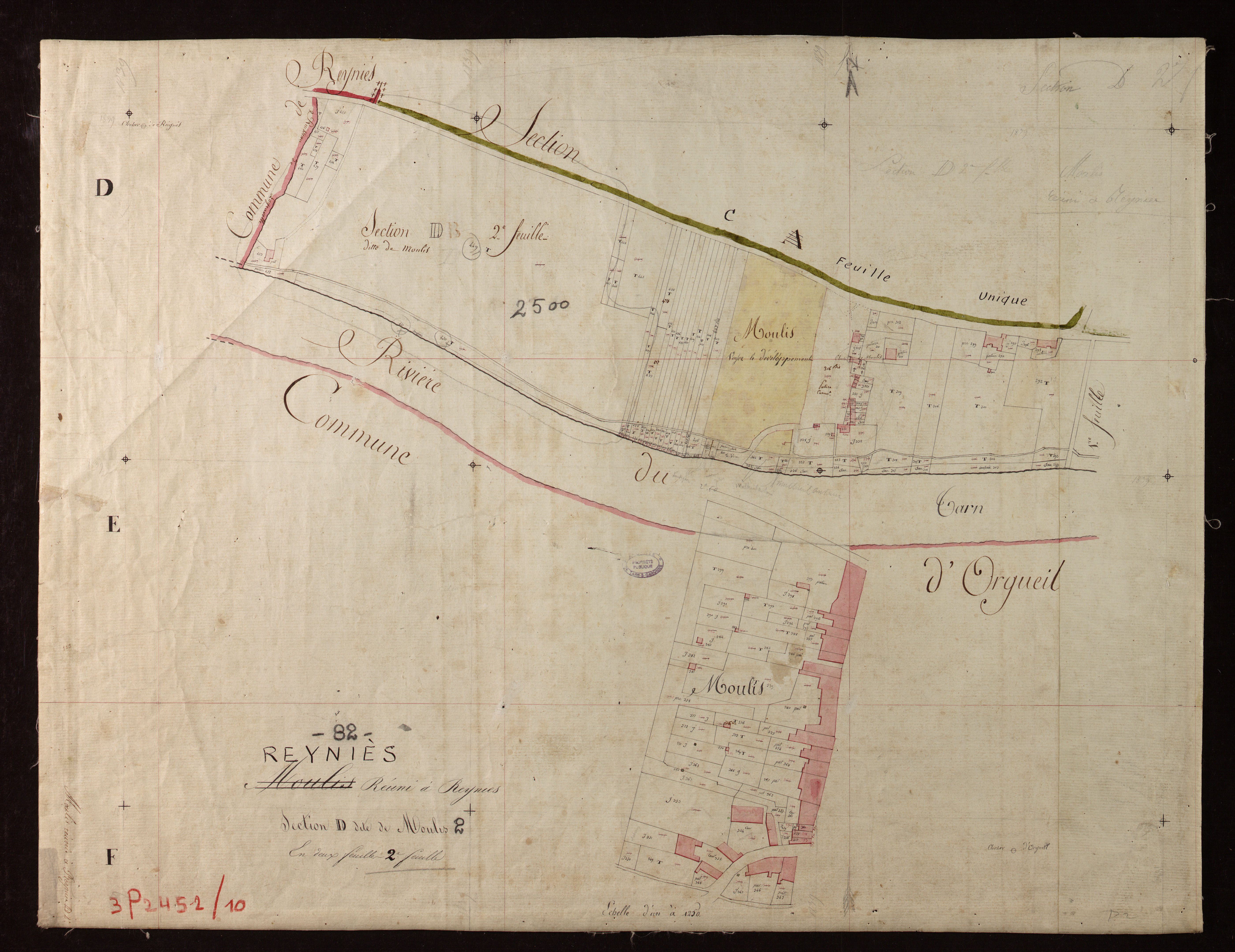 Reyniès - Section D - Moulis, 2e feuille