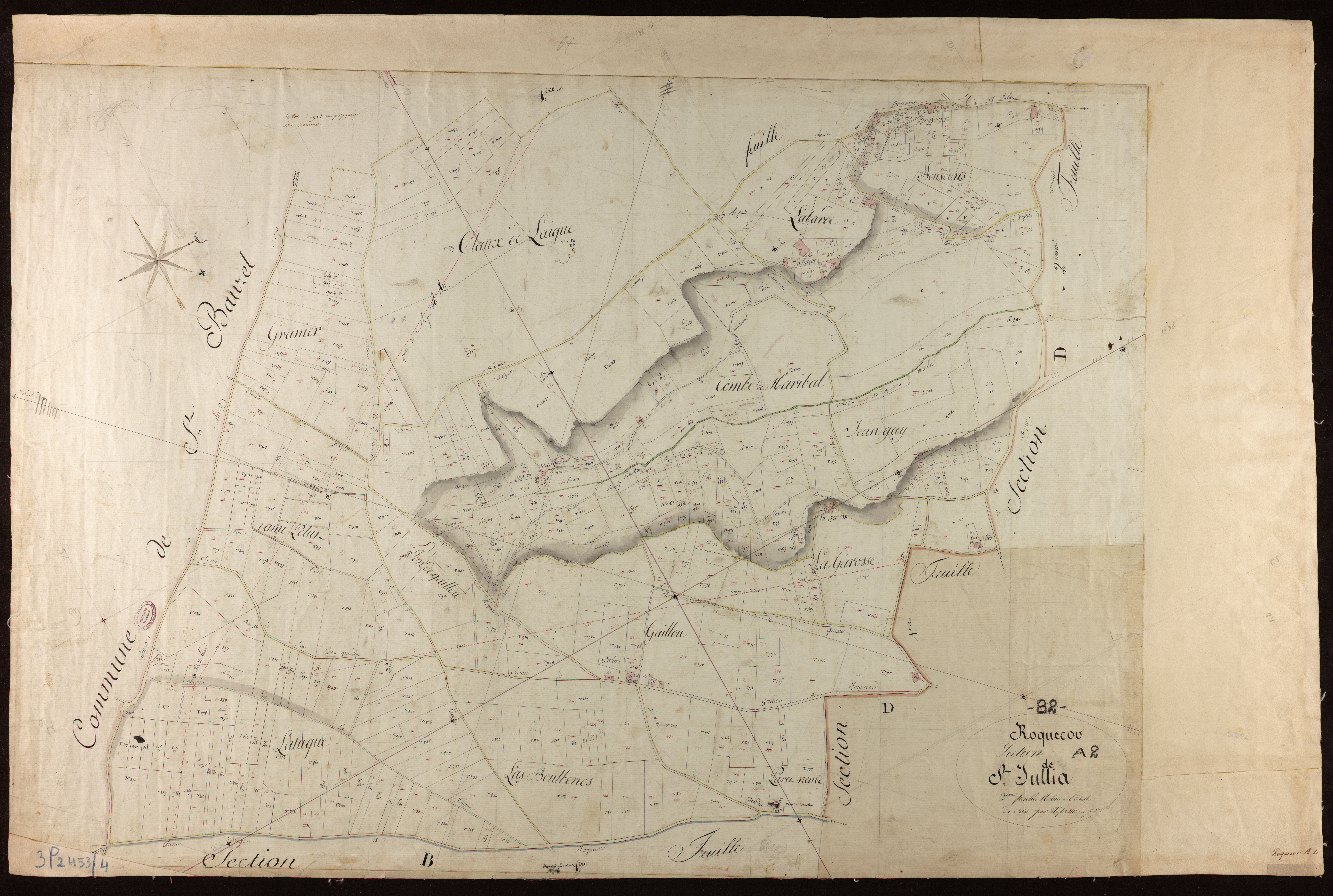Roquecor - Section A - Saint-Jullia, 2e feuille