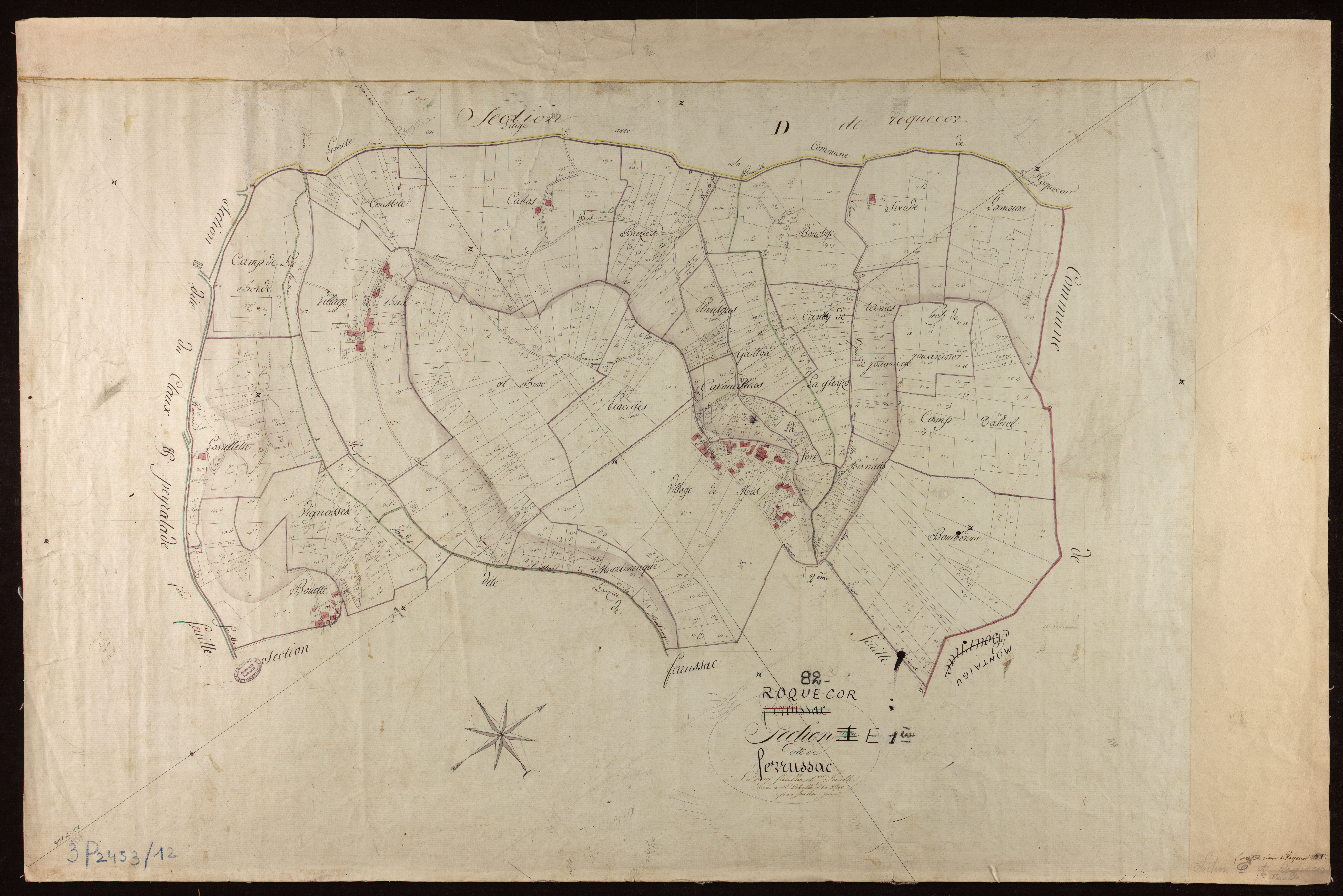 Roquecor - Section E - Ferrussac, 1ère feuille