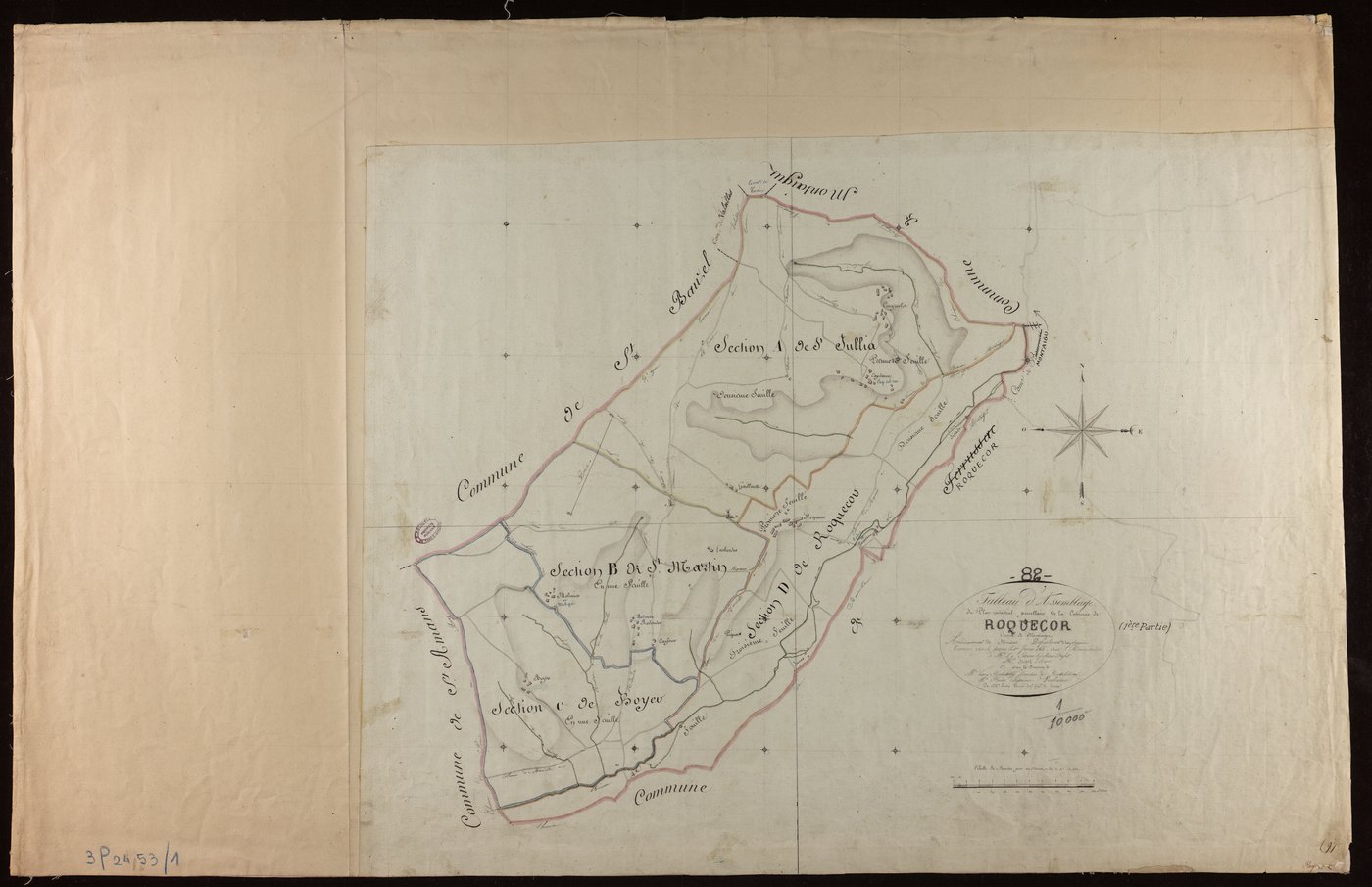Roquecor - Tableau d'assemblage, 1ère feuille