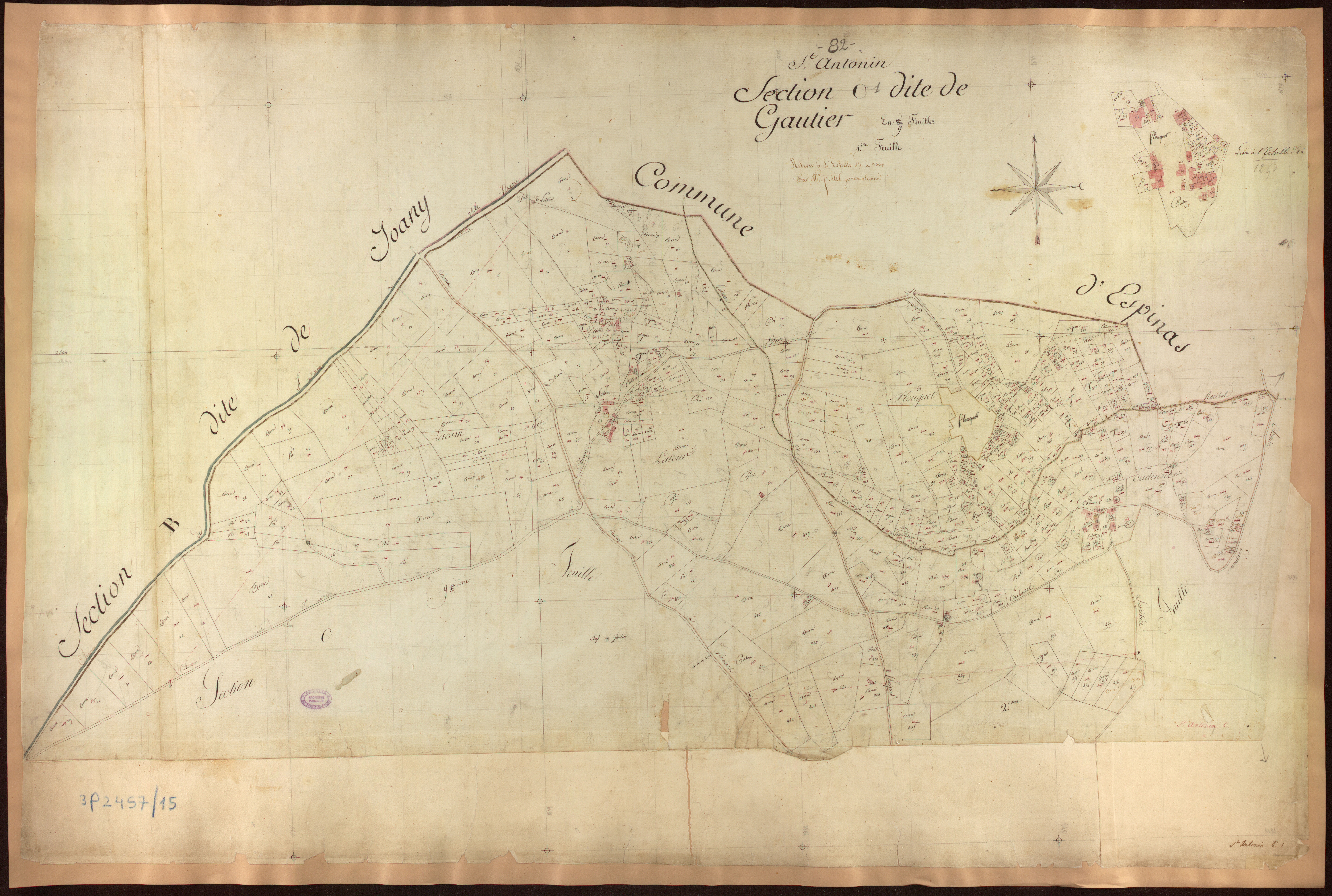 Saint-Antonin-Noble-Val - Section C - Gautier, 1ère feuille