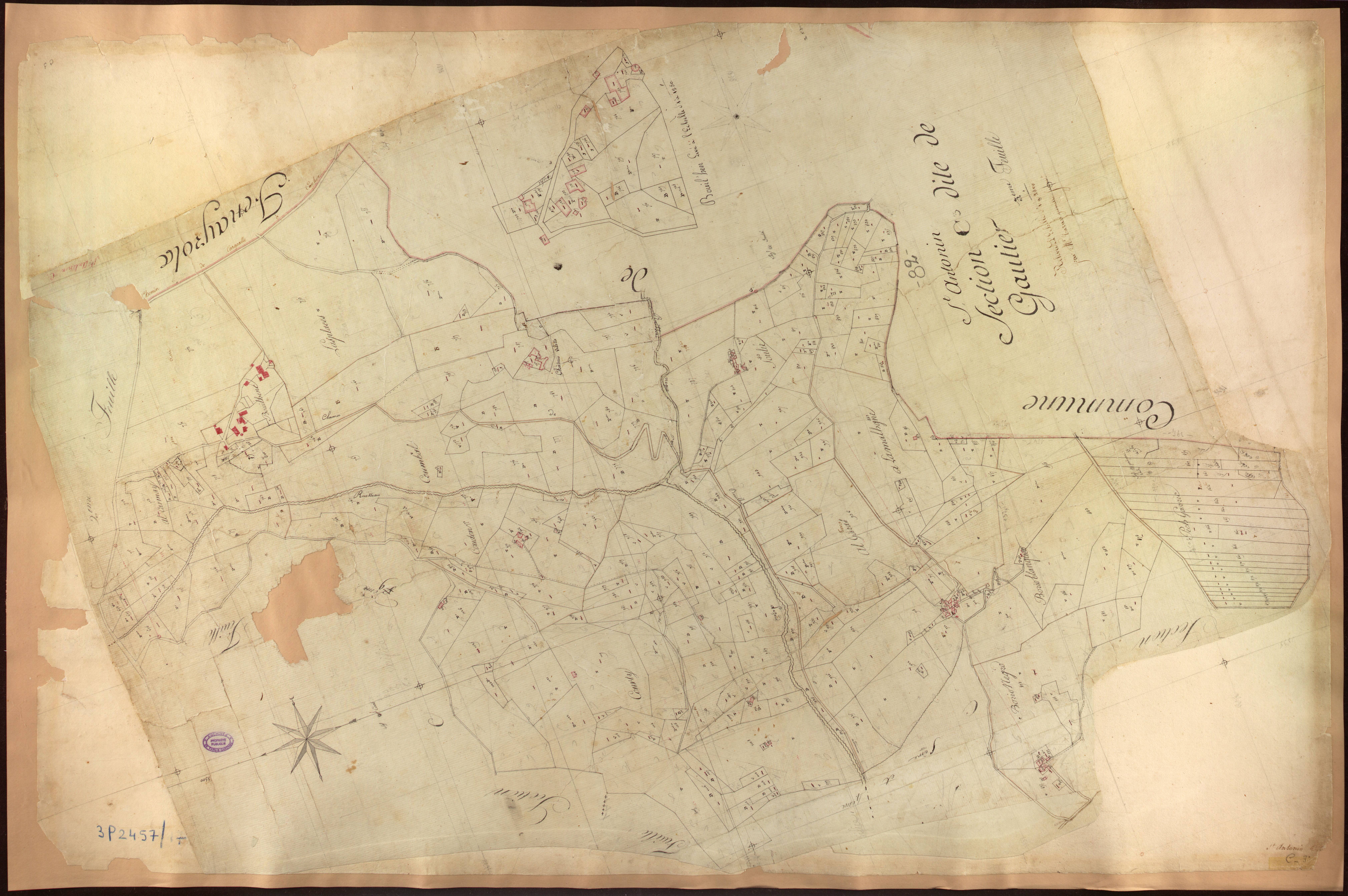 Saint-Antonin-Noble-Val - Section C - Gautier, 3e feuille