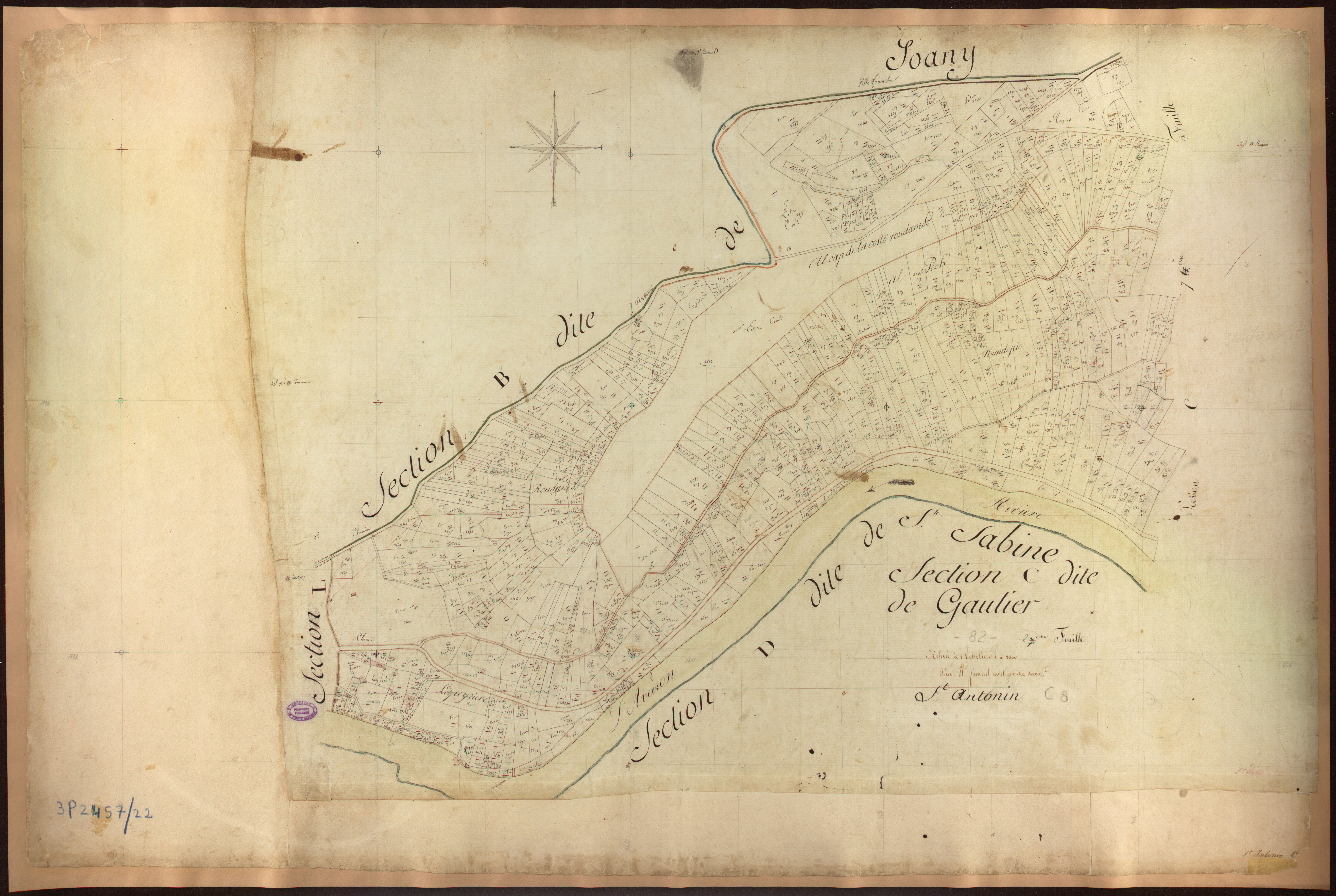 Saint-Antonin-Noble-Val - Section C - Gautier, 8e feuille
