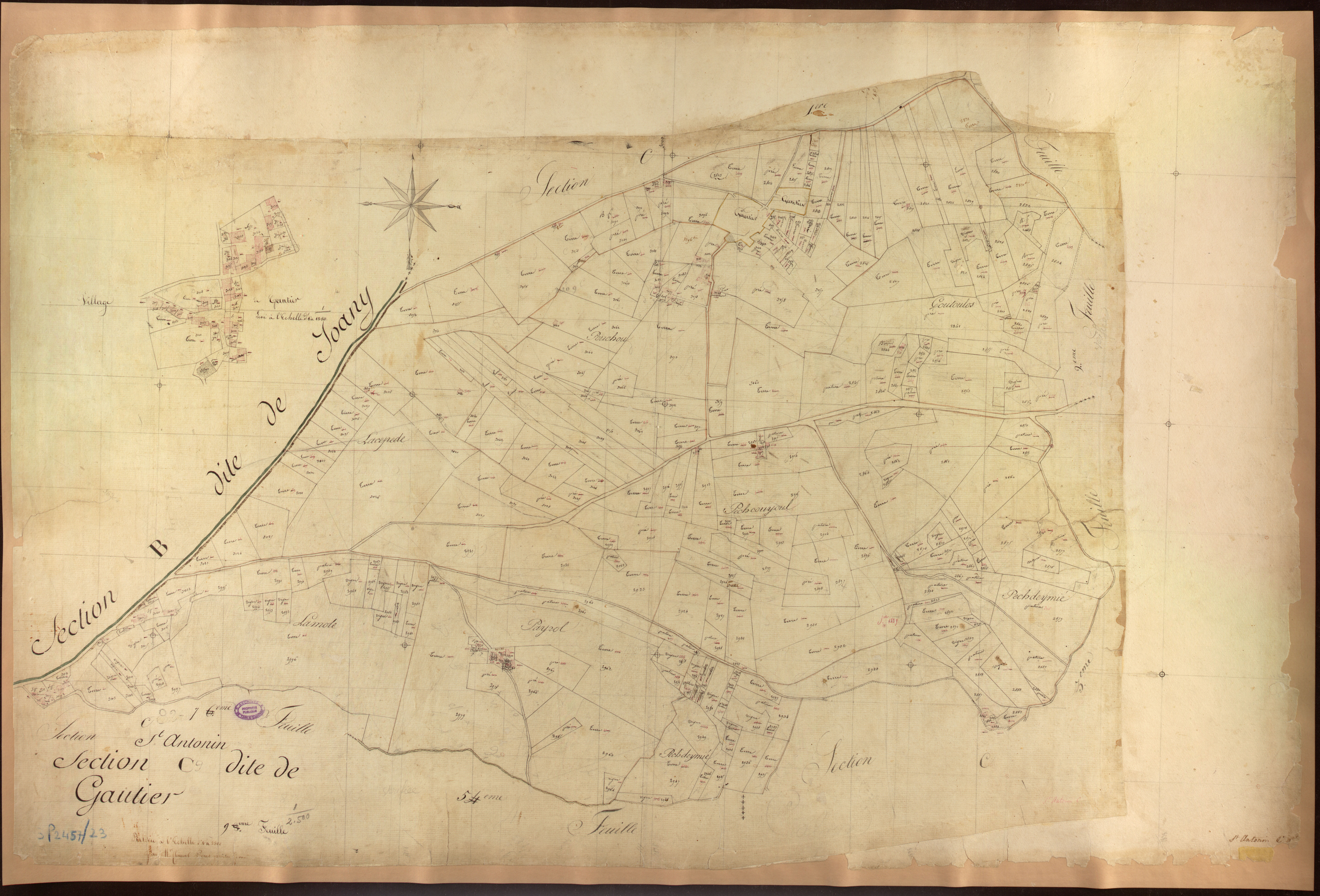 Saint-Antonin-Noble-Val - Section C - Gautier, 9e feuille