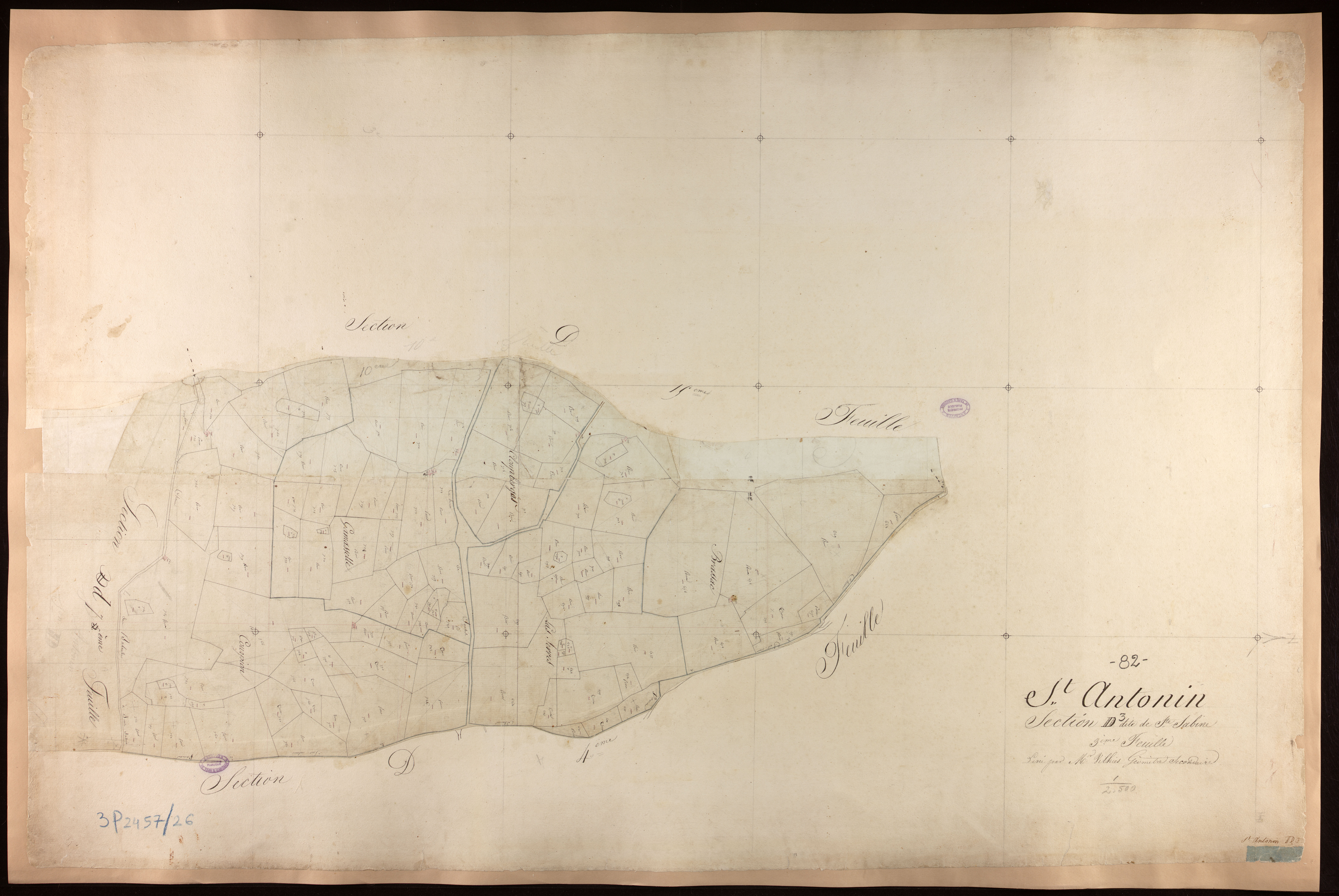 Saint-Antonin-Noble-Val - Section D - Sainte-Sabine, 3e feuille