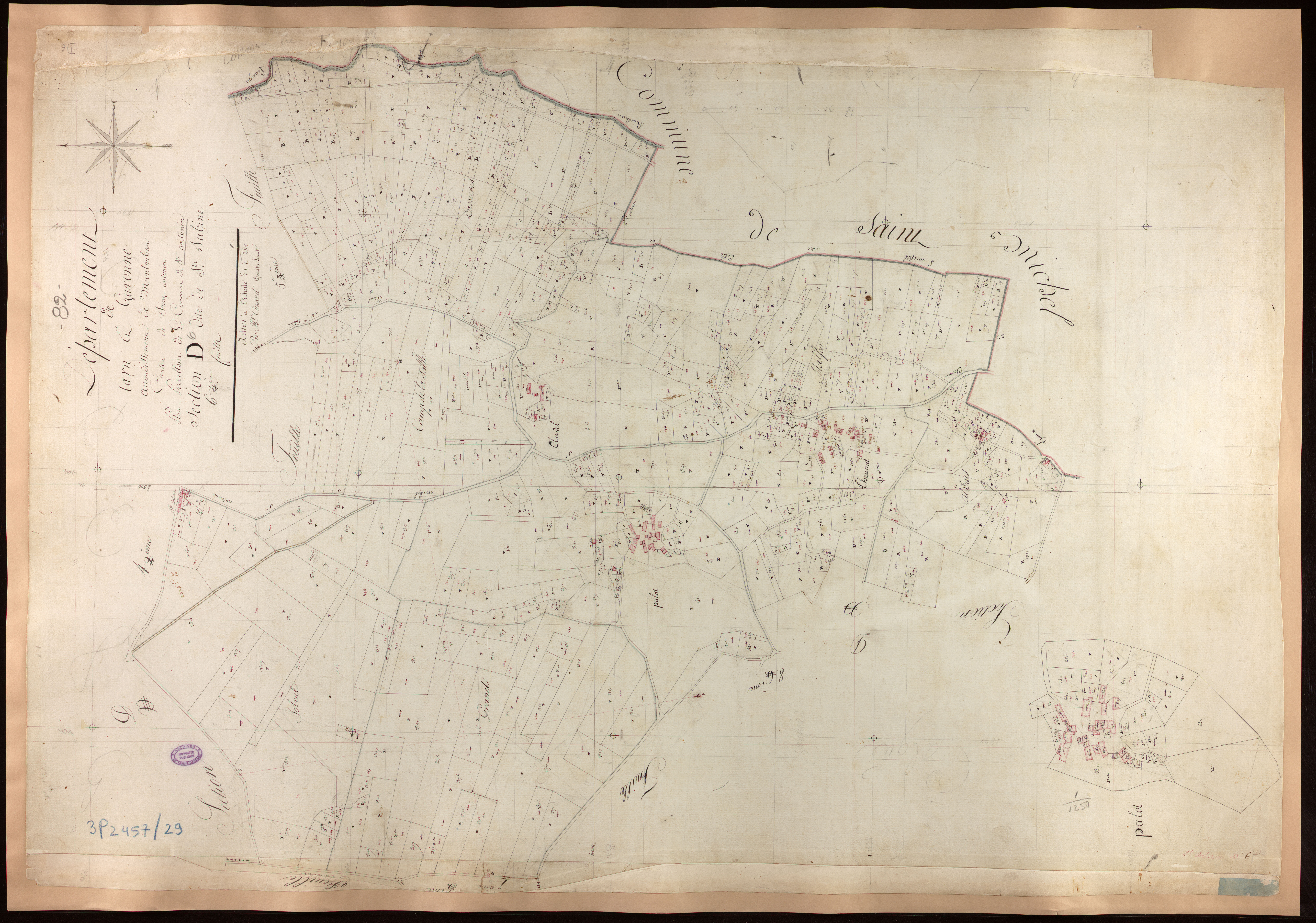 Saint-Antonin-Noble-Val - Section D - Sainte-Sabine, 6e feuille